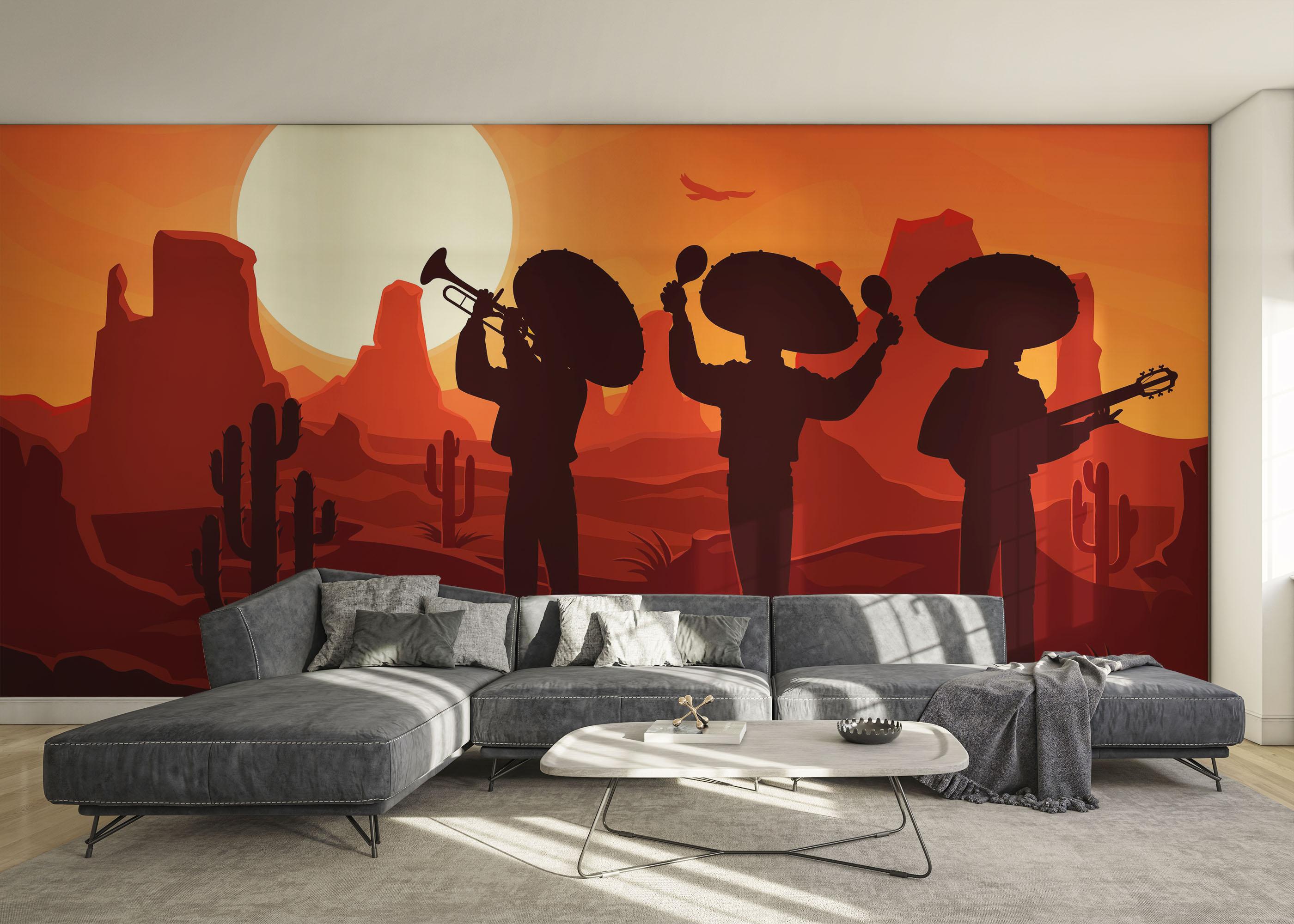 Fototapete Mexican Desert mockup 0