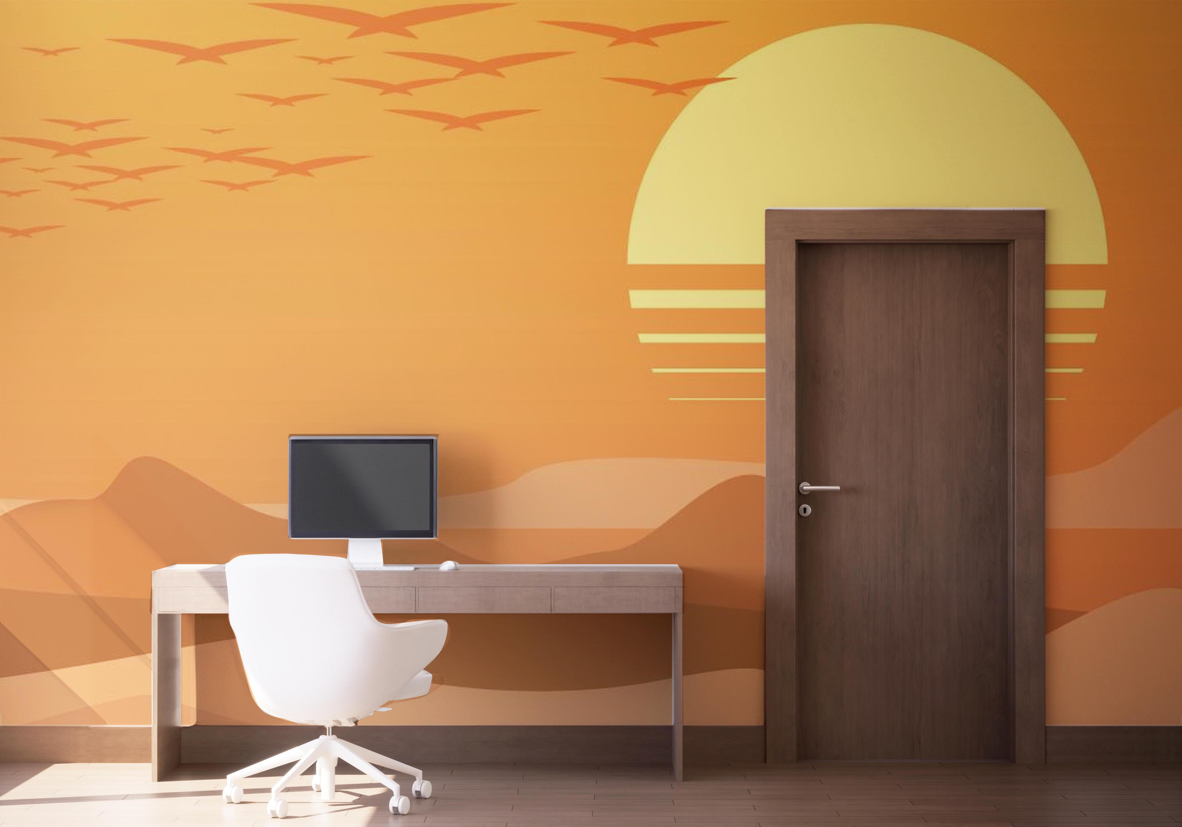 Fototapete Afternoon Desert mockup 1