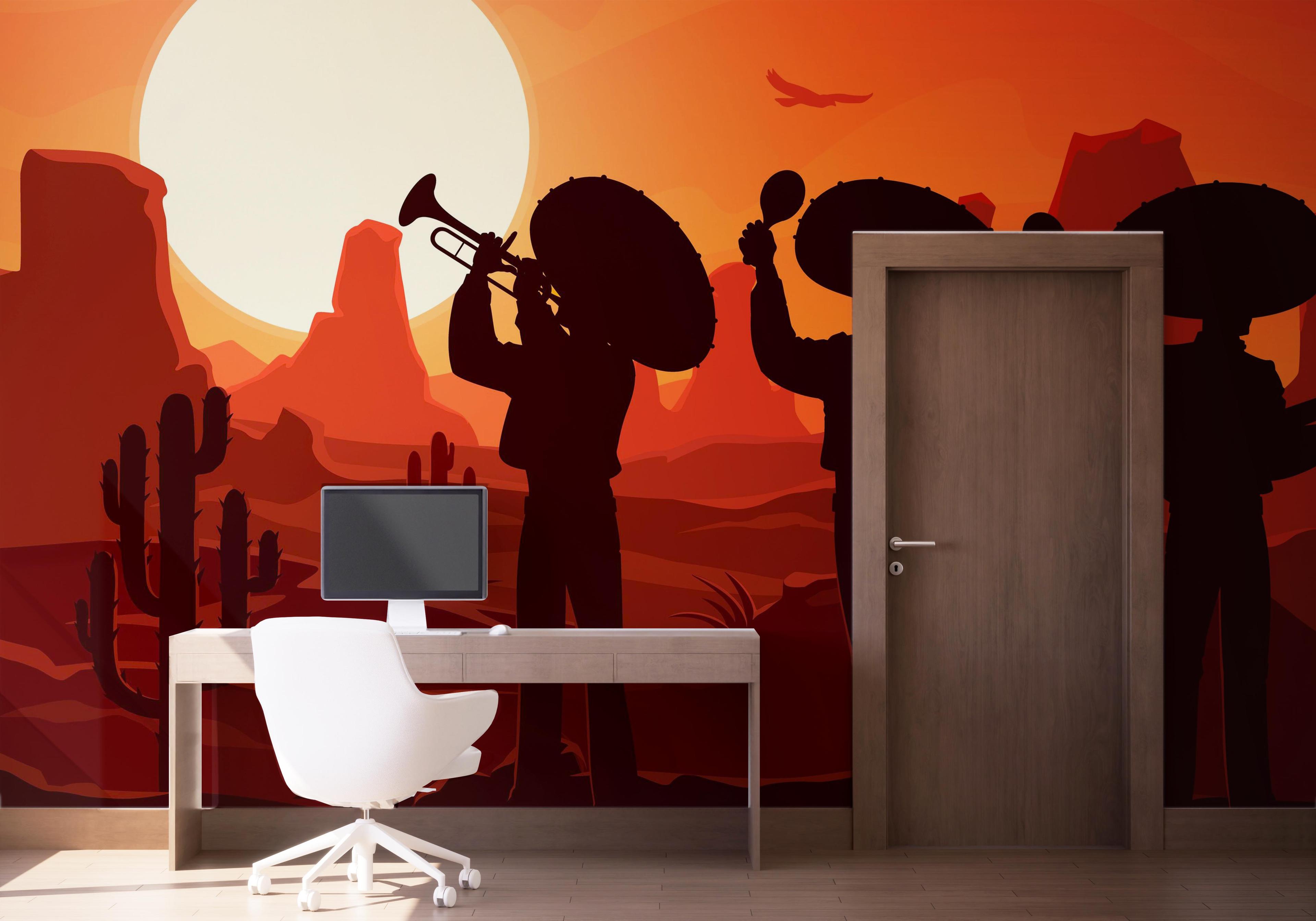 Fototapete Mexican Desert mockup 1