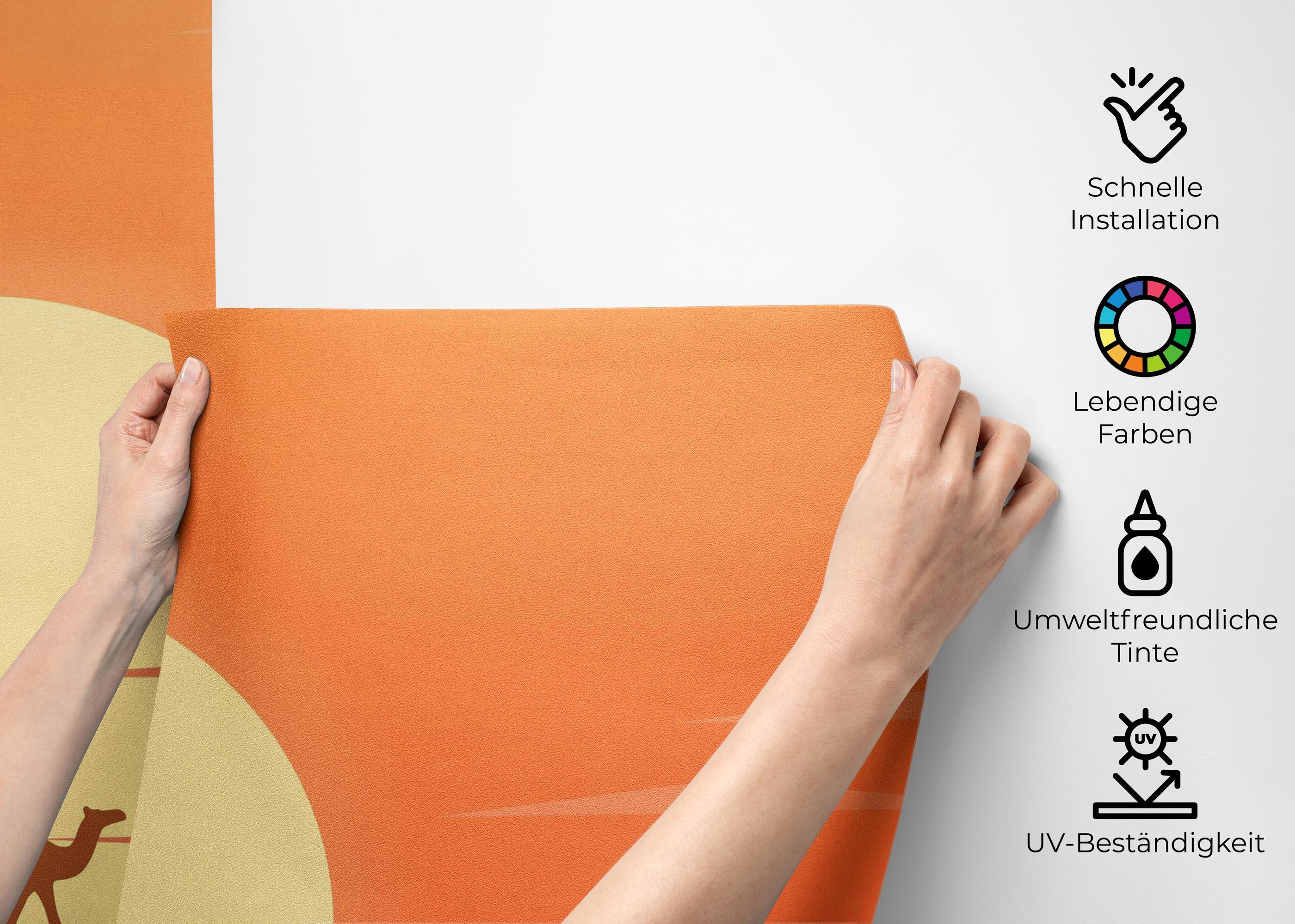 Fototapete Cream Sun Desert mockup 2