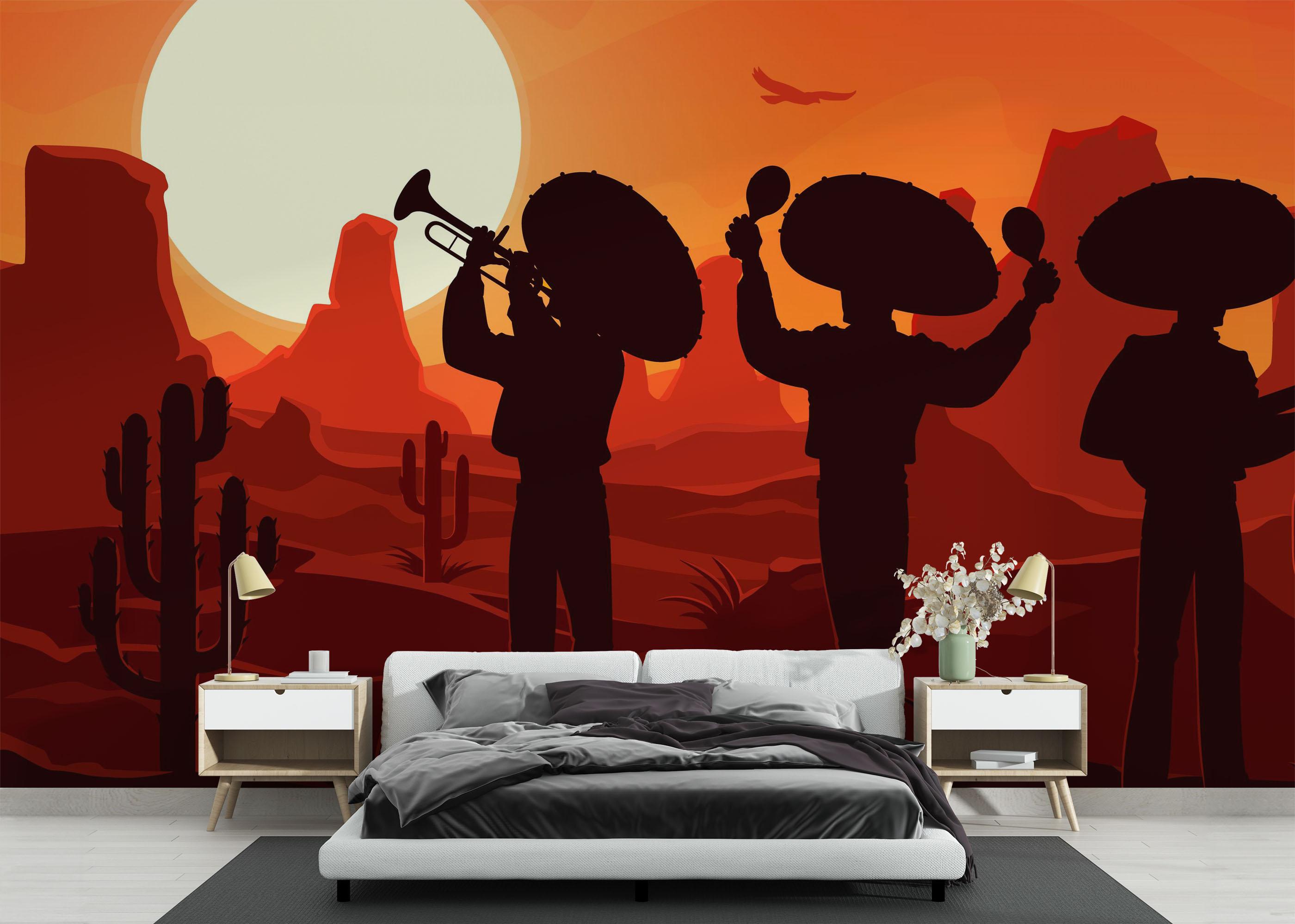 Fototapete Mexican Desert mockup 3