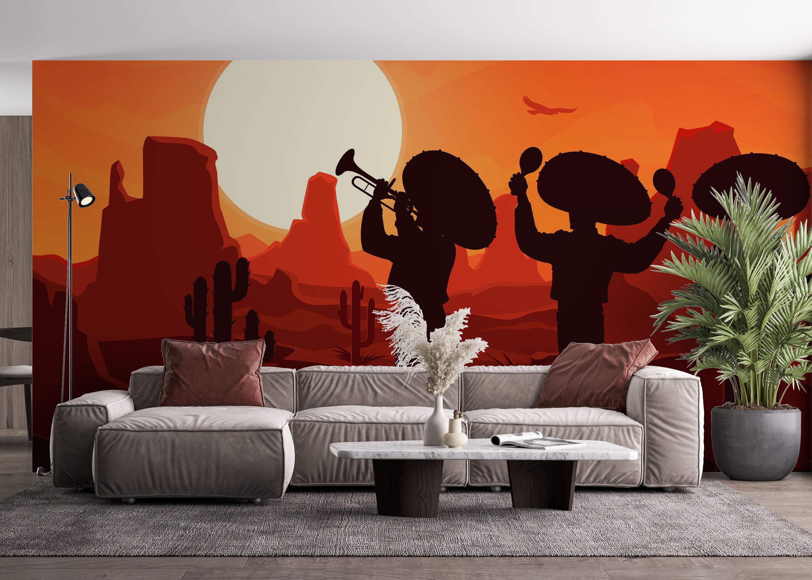 Fototapete Mexican Desert mockup 4