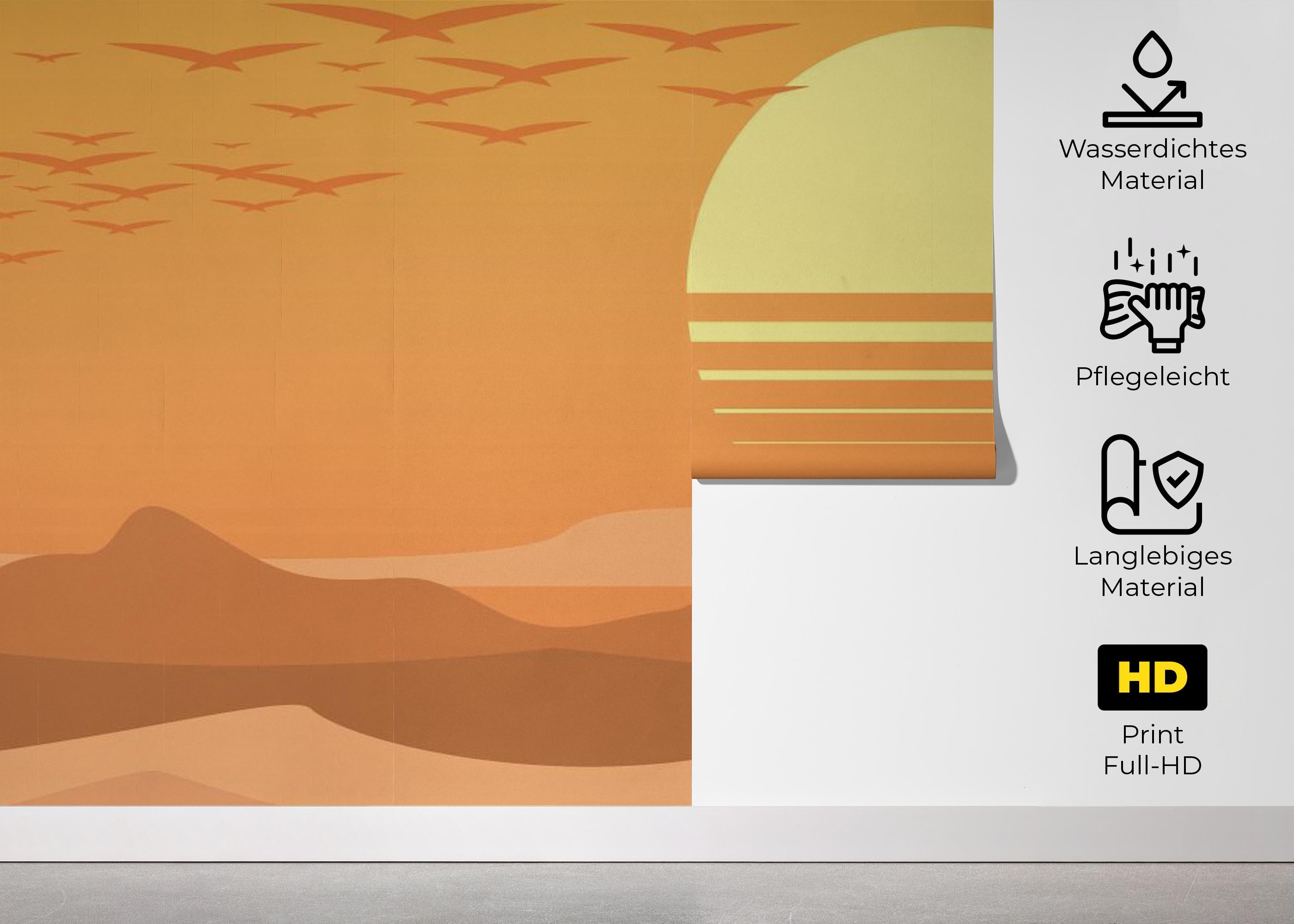 Fototapete Afternoon Desert mockup 5