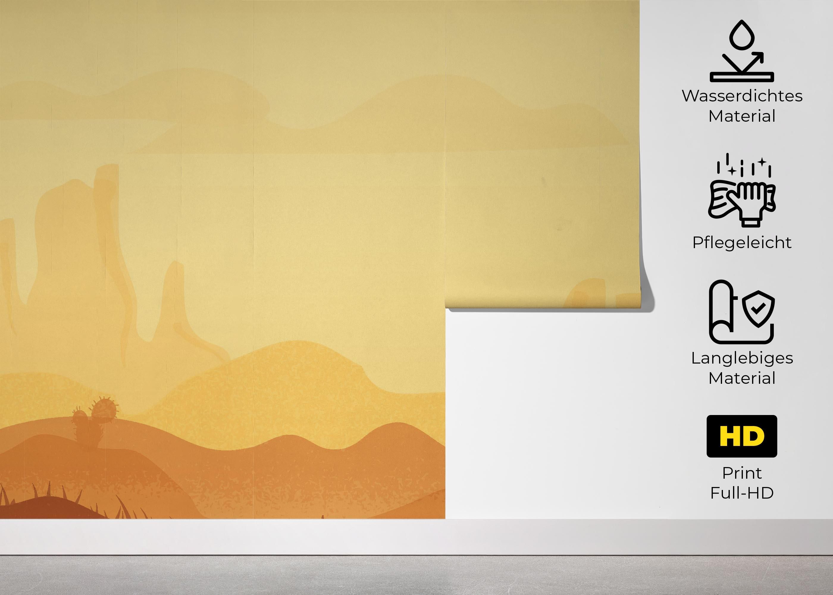 Cream Sunset Desert mockup 5