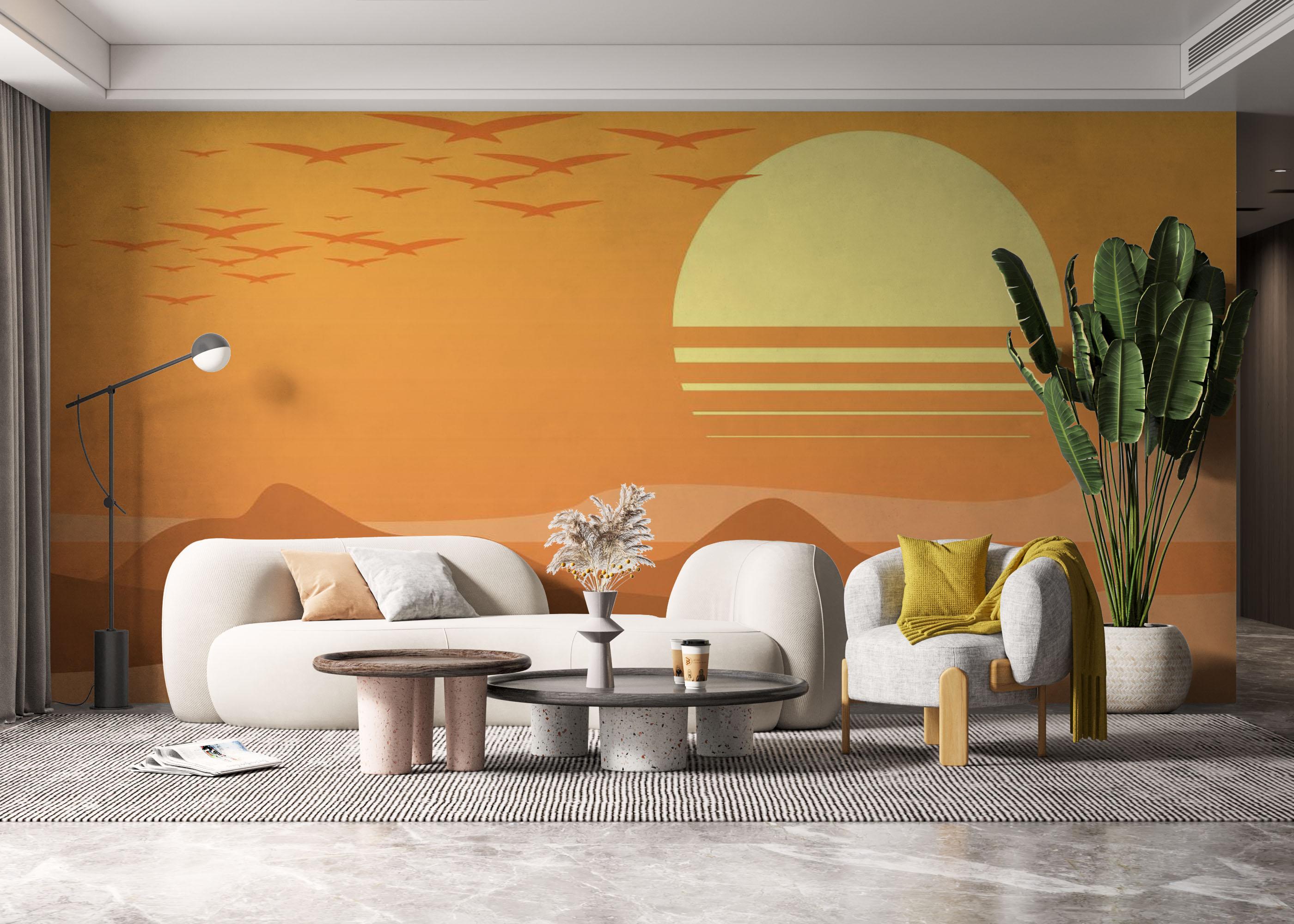 Fototapete Afternoon Desert mockup 6