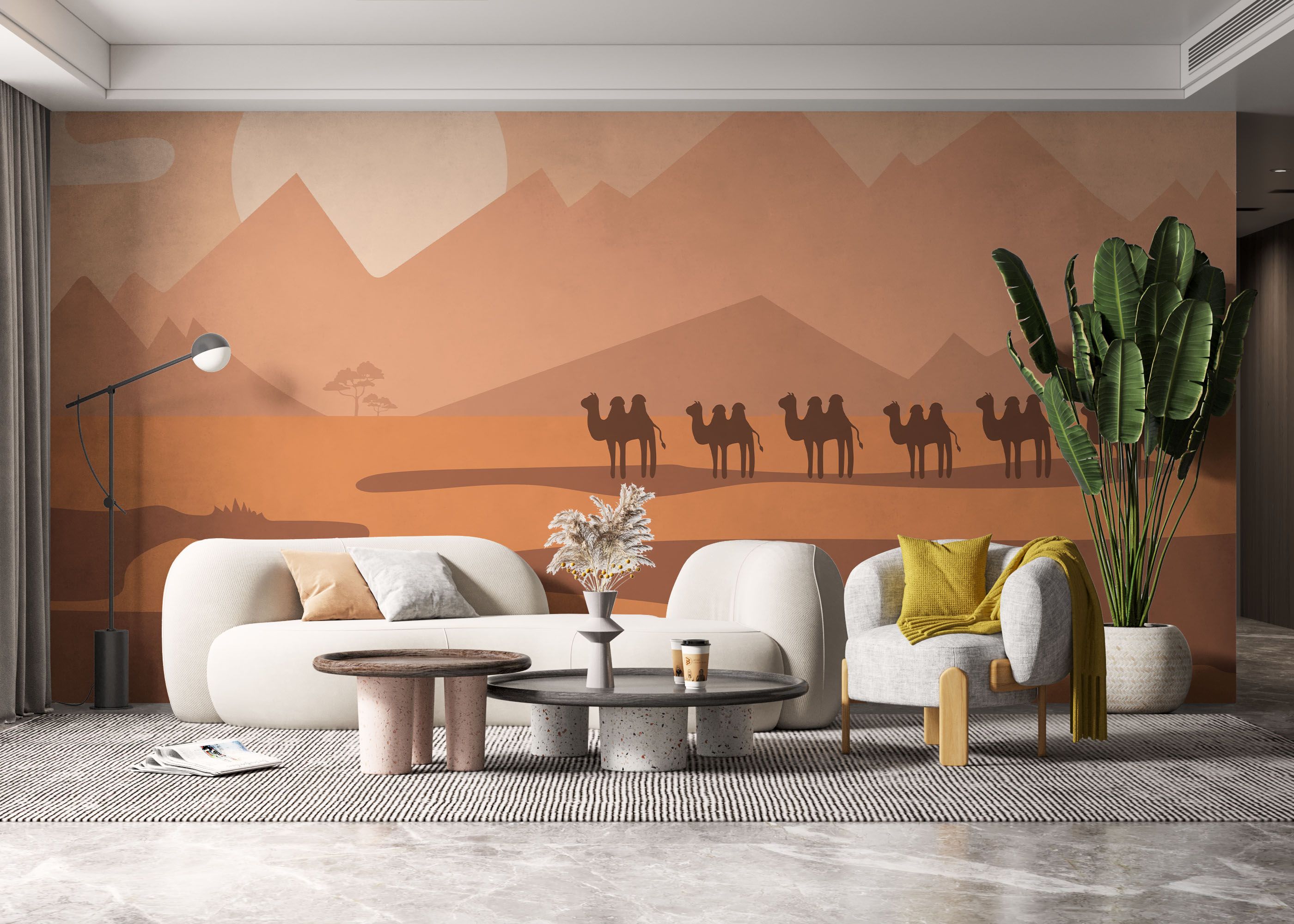 Cream Desert Camels mockup 6