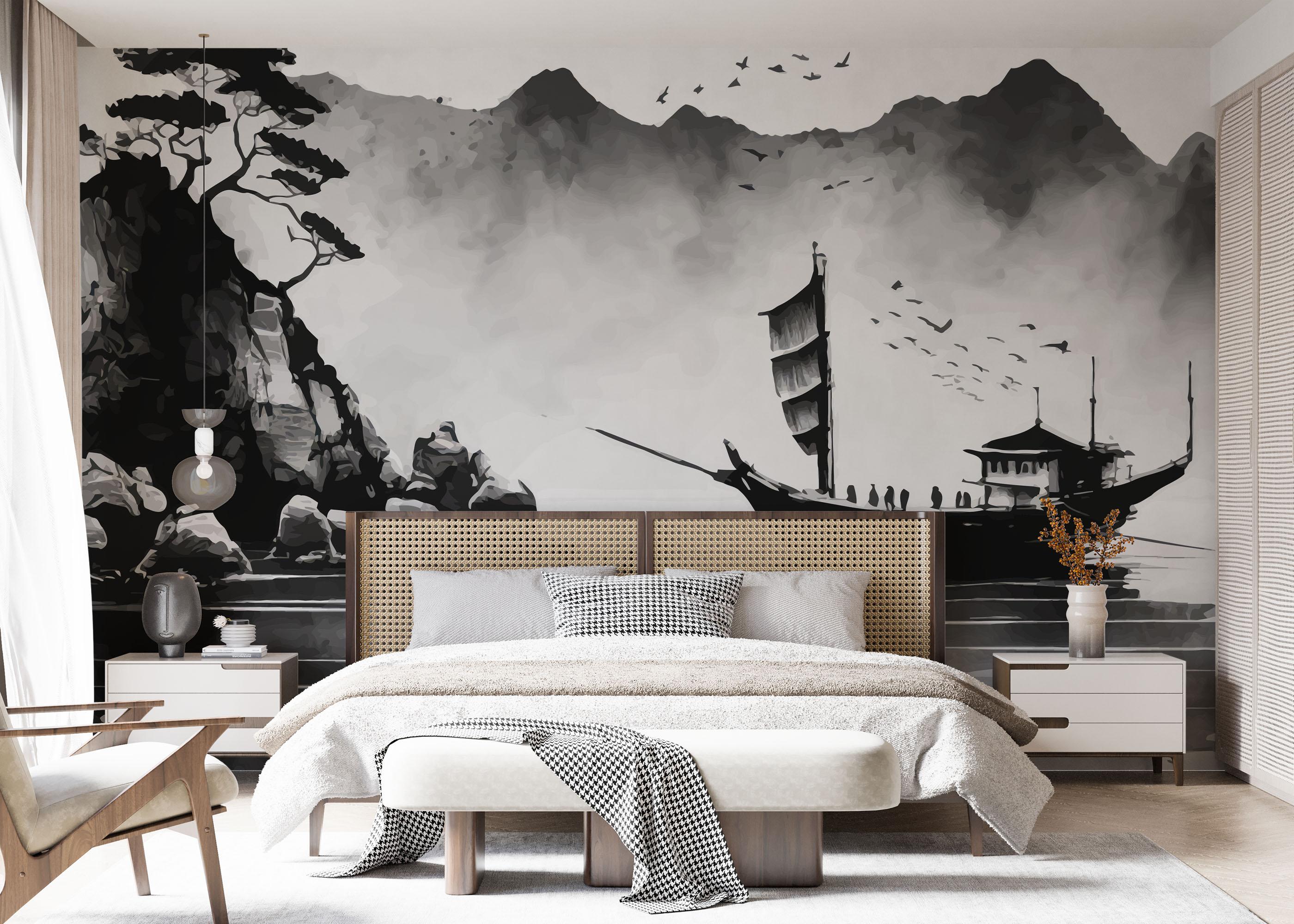 Fototapete Mountain Asia mockup 7