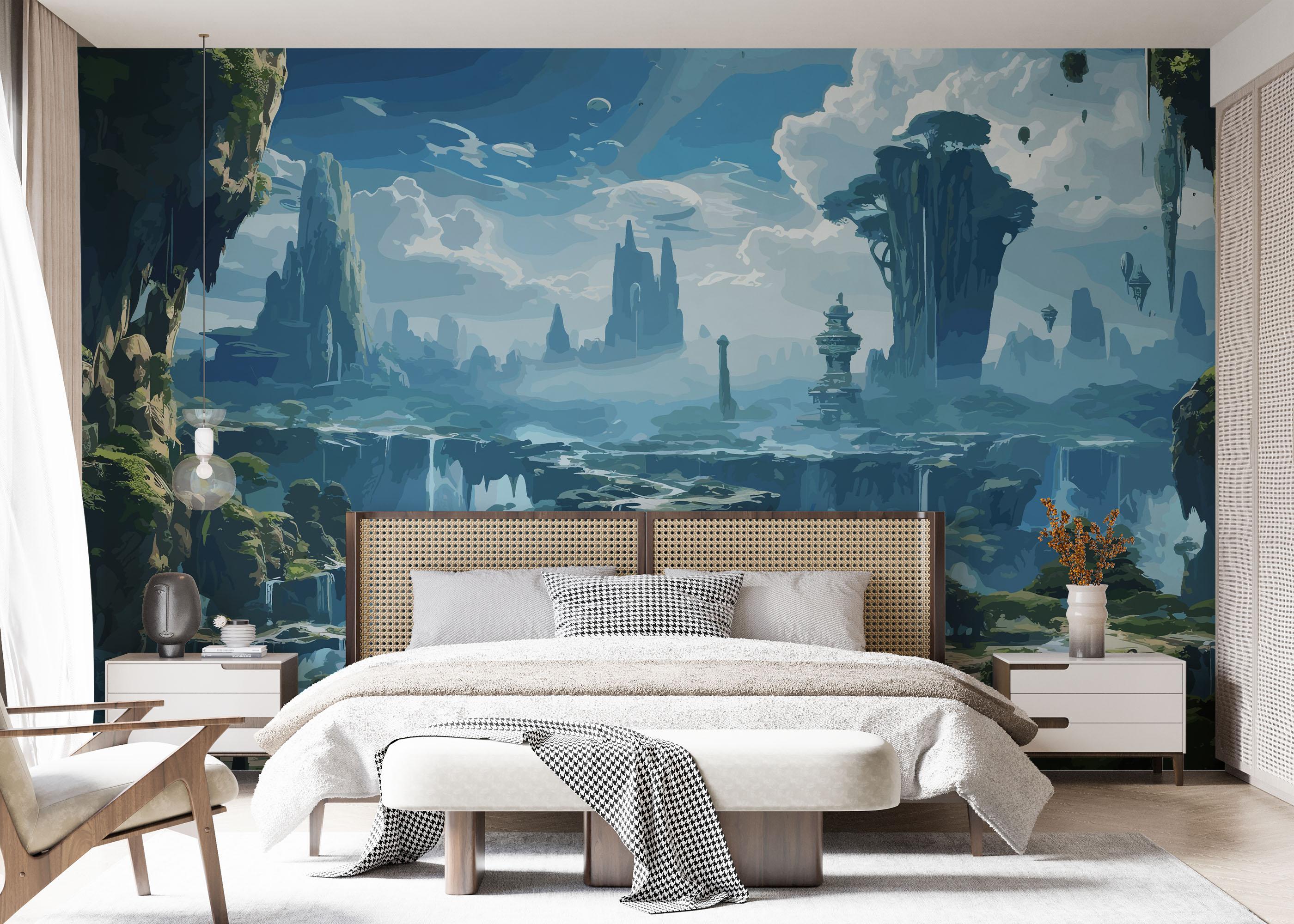 Fototapete Mountain Dream Art mockup 7