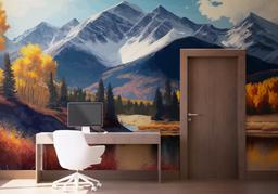 Mountain Autumn Tree mockup 1