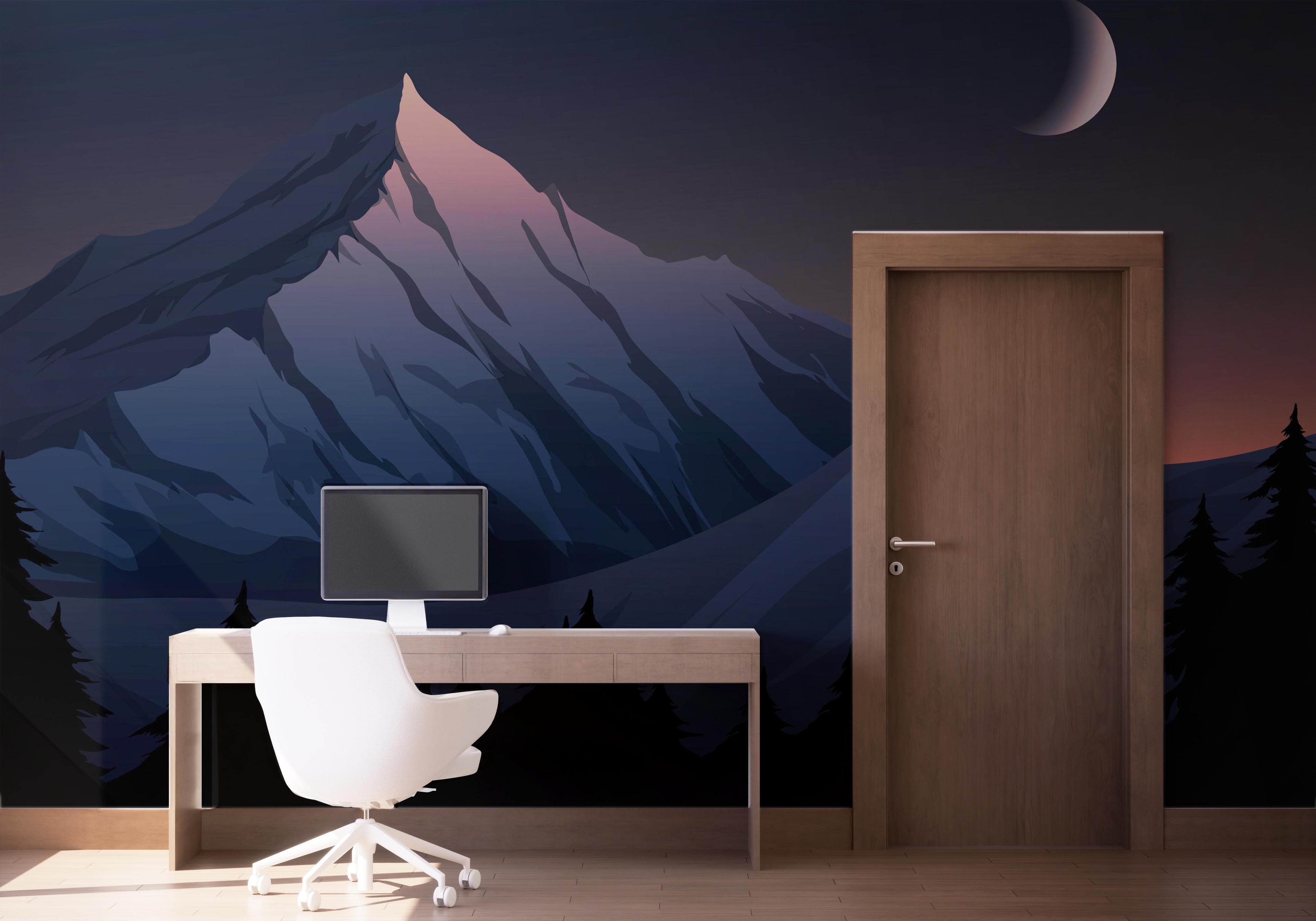 Fototapete Mountain Calm Night mockup 1