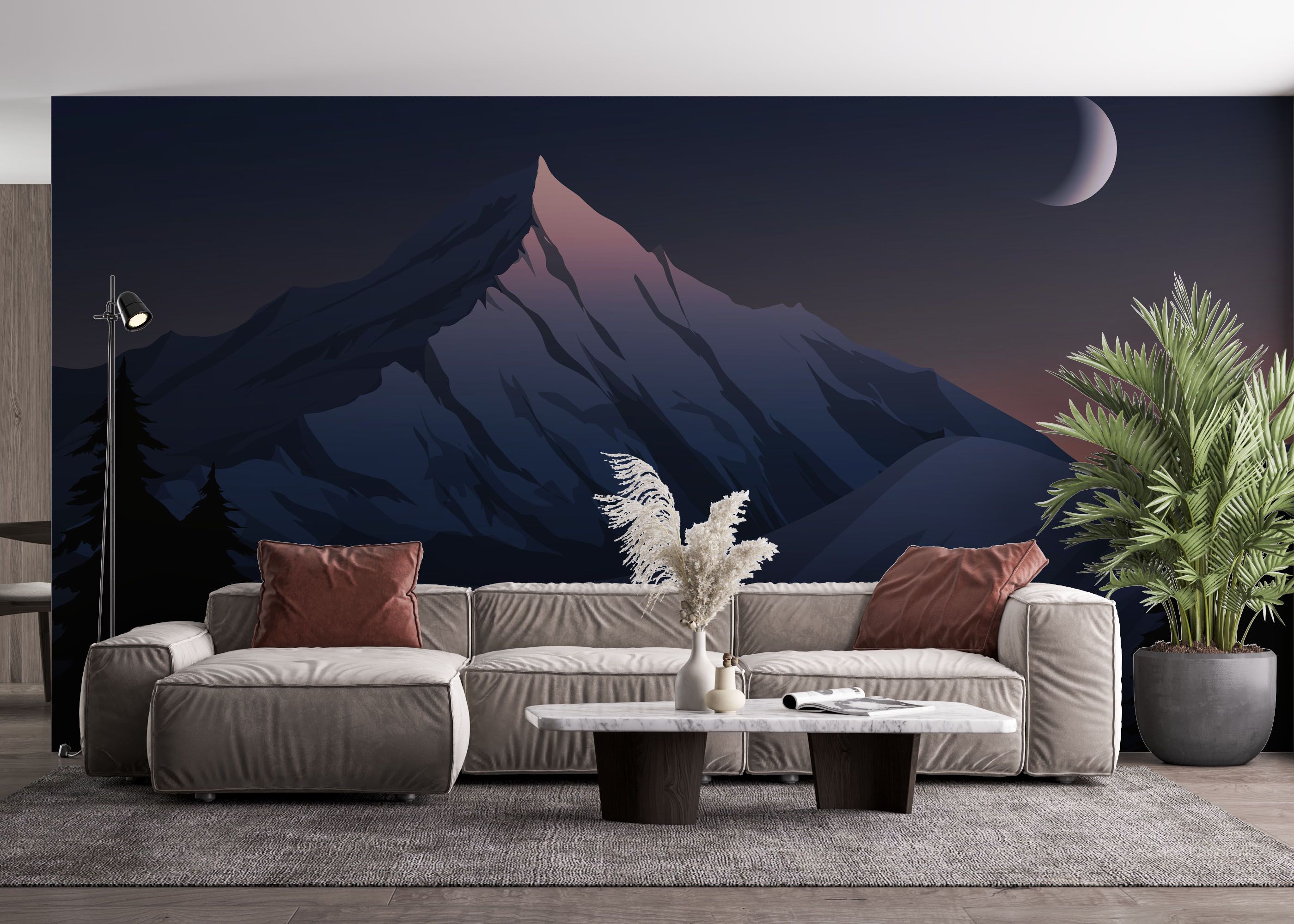 Mountain Calm Night mockup 4