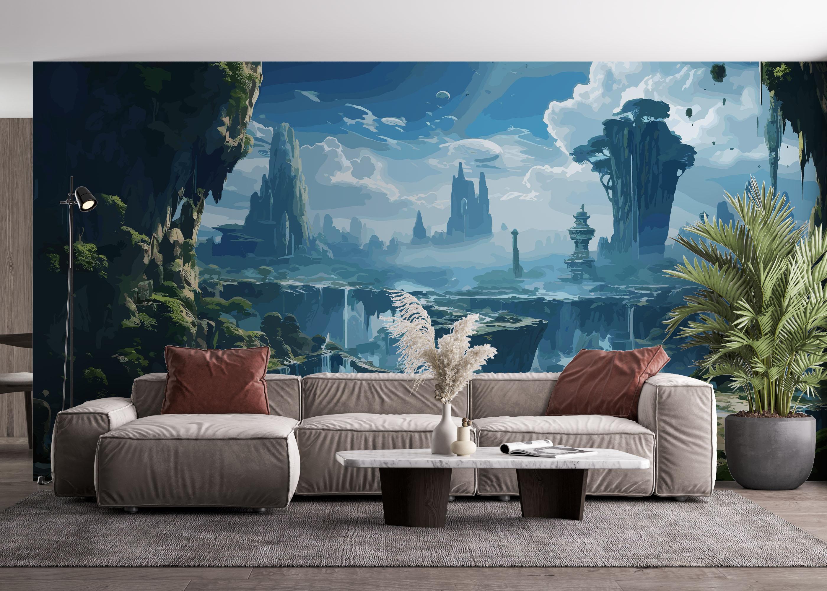 Fototapete Mountain Dream Art mockup 4