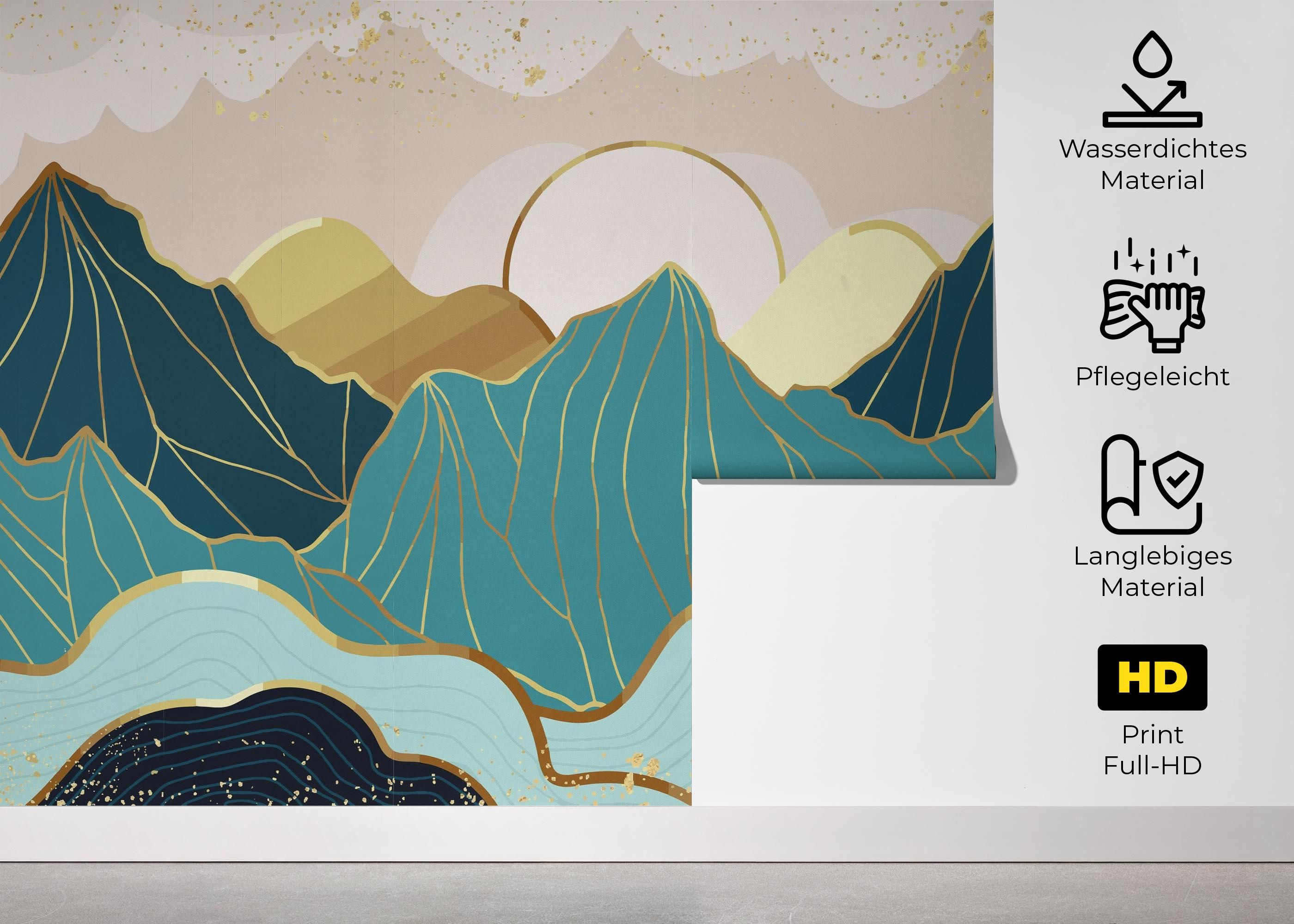 Blue Gold Mountain mockup 5