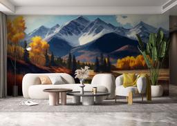 Mountain Autumn Tree mockup 6