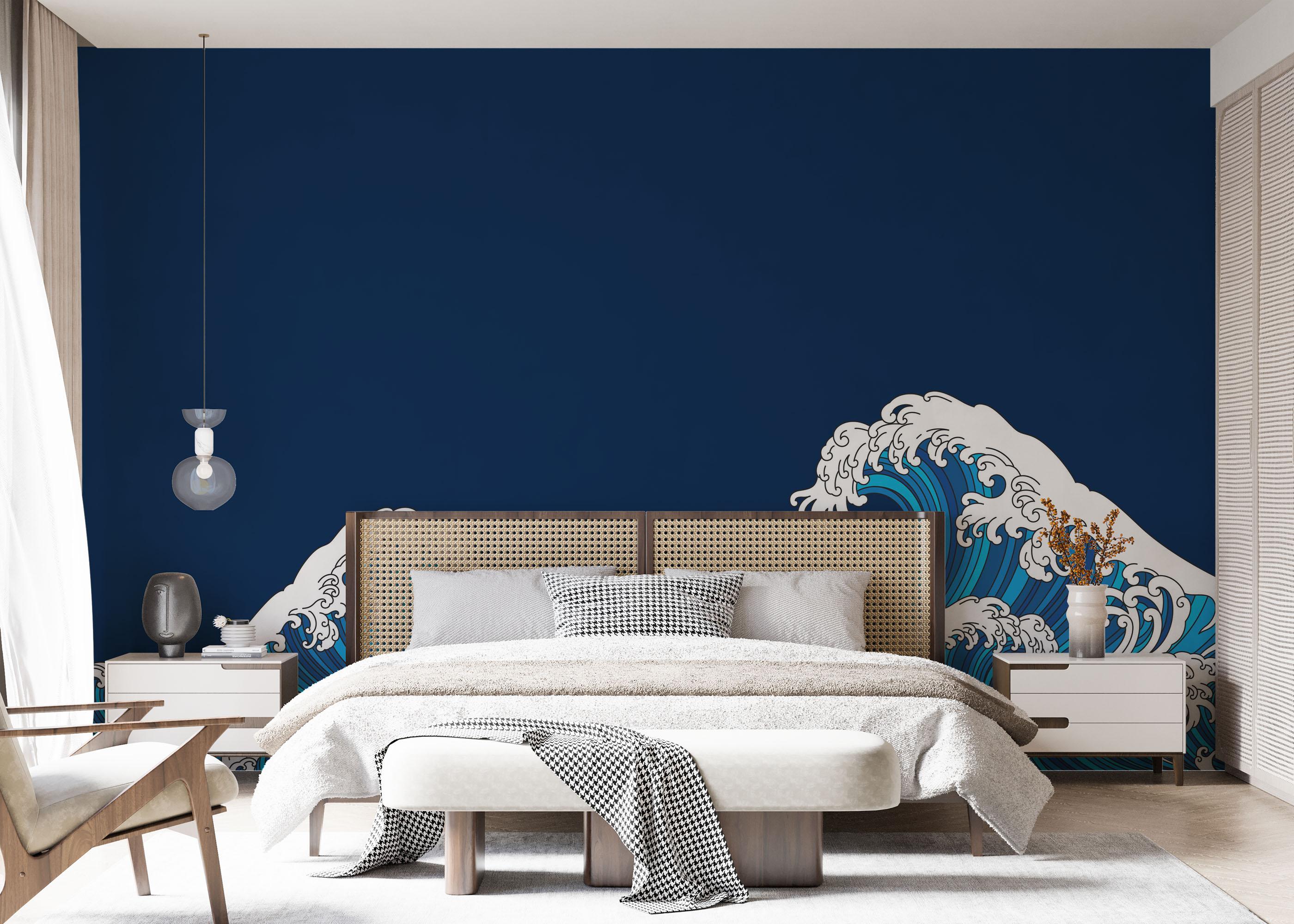 Fototapete Asian Style Wave mockup 7