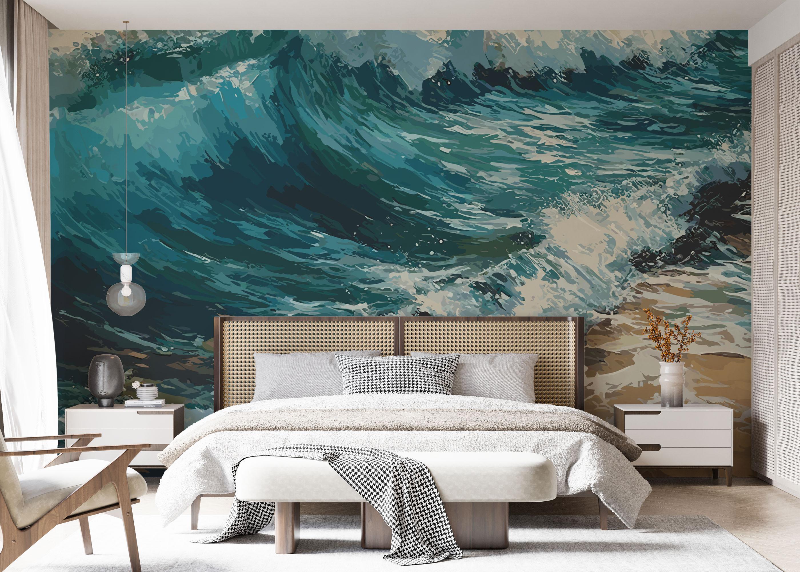 Fototapete Beach Sand Wave mockup 7