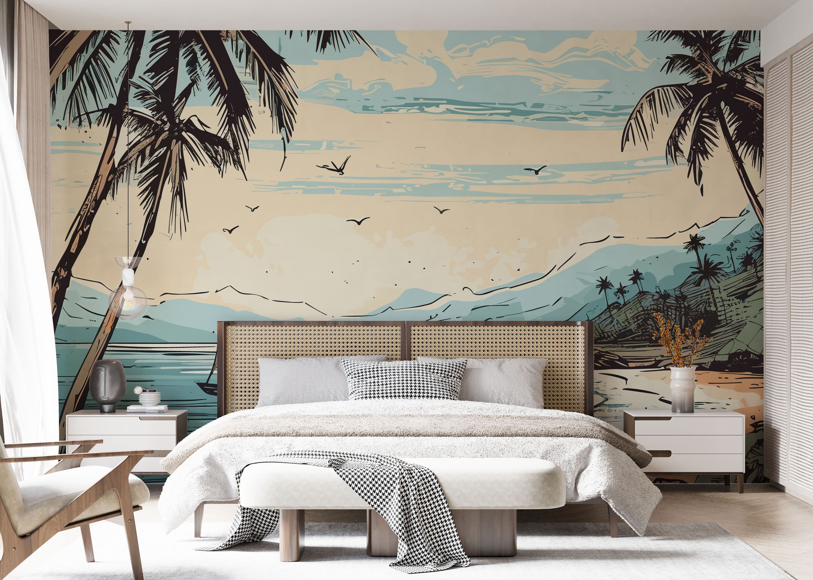 Black Line Beach mockup 7