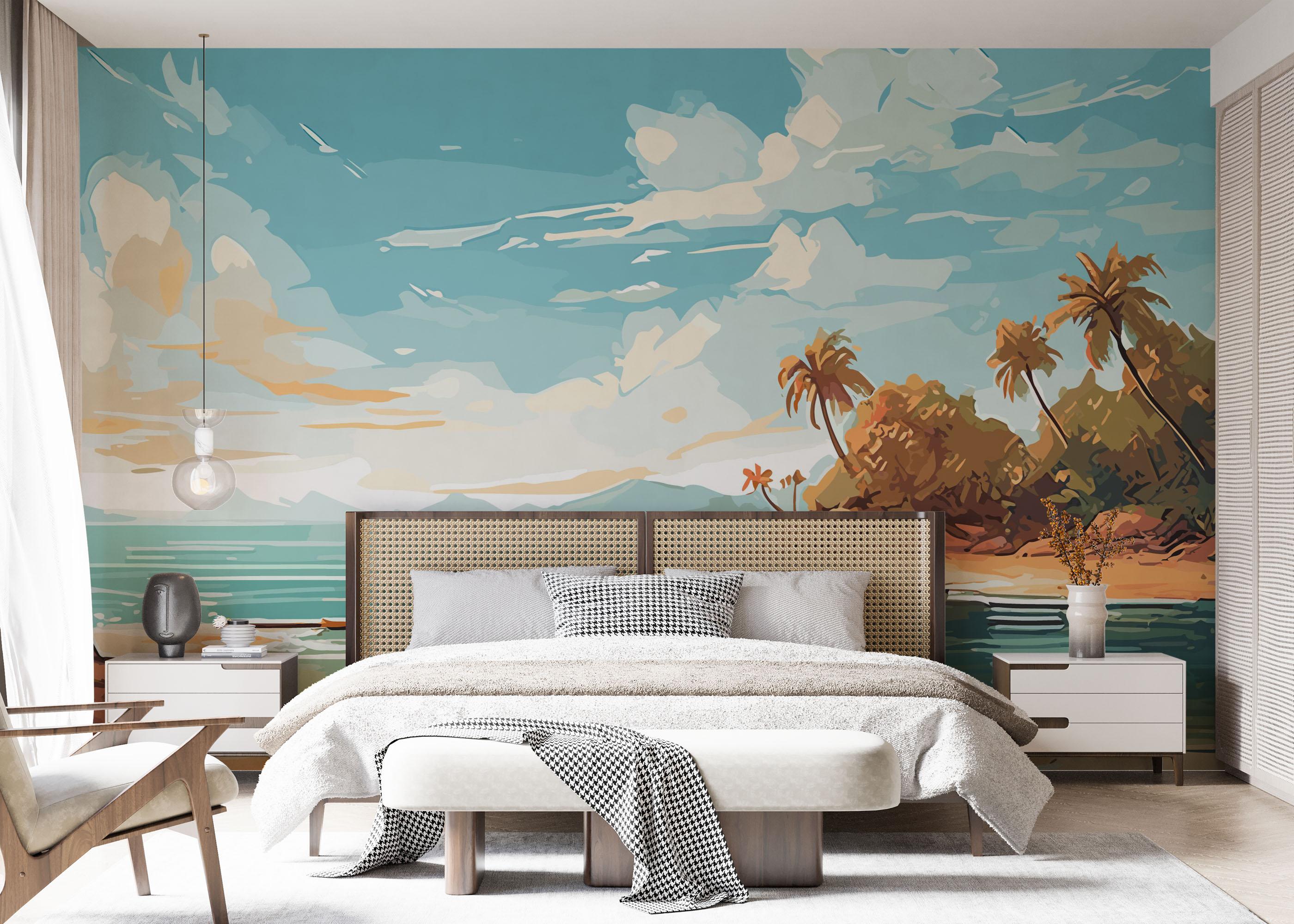 Fototapete Exotic Beach mockup 7