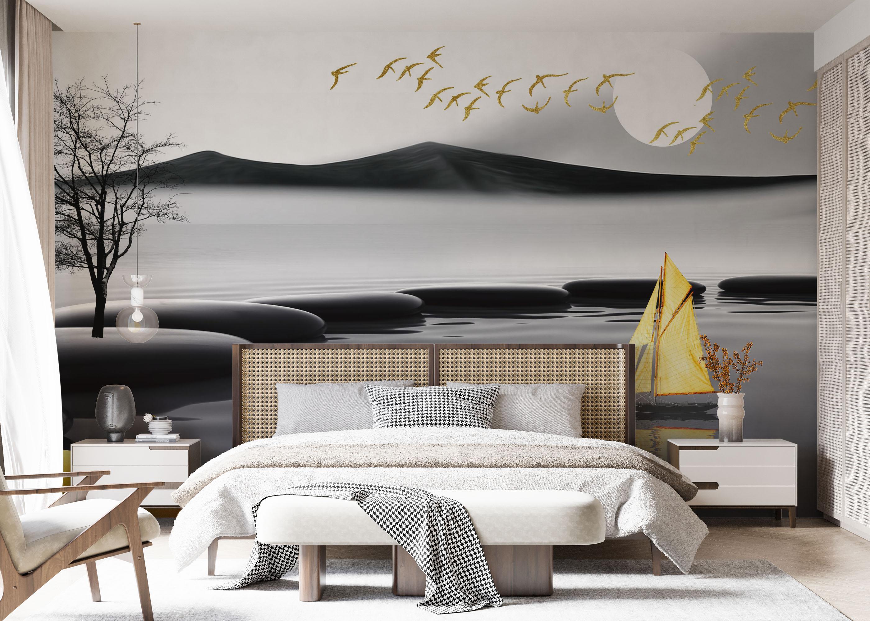 Fototapete Golden Journy mockup 7