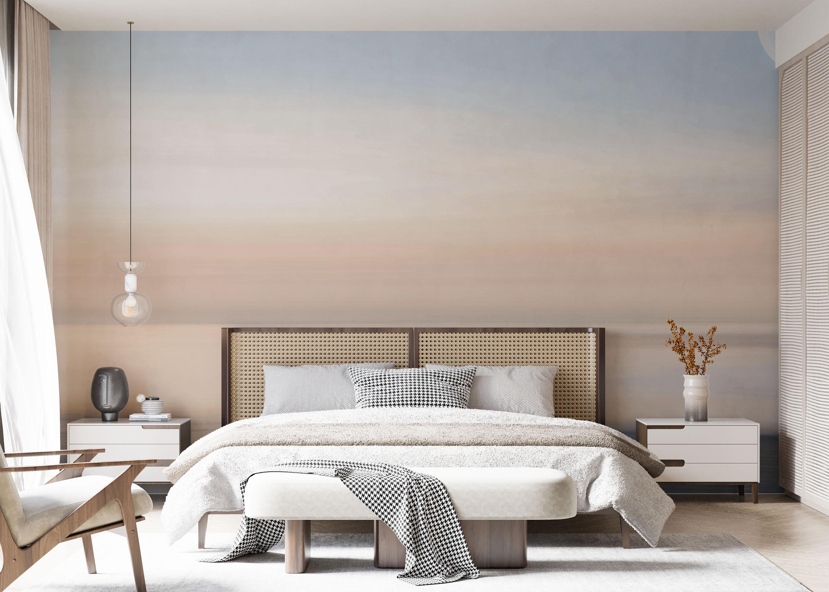 Fototapete Pastel Moon Ocean mockup 7