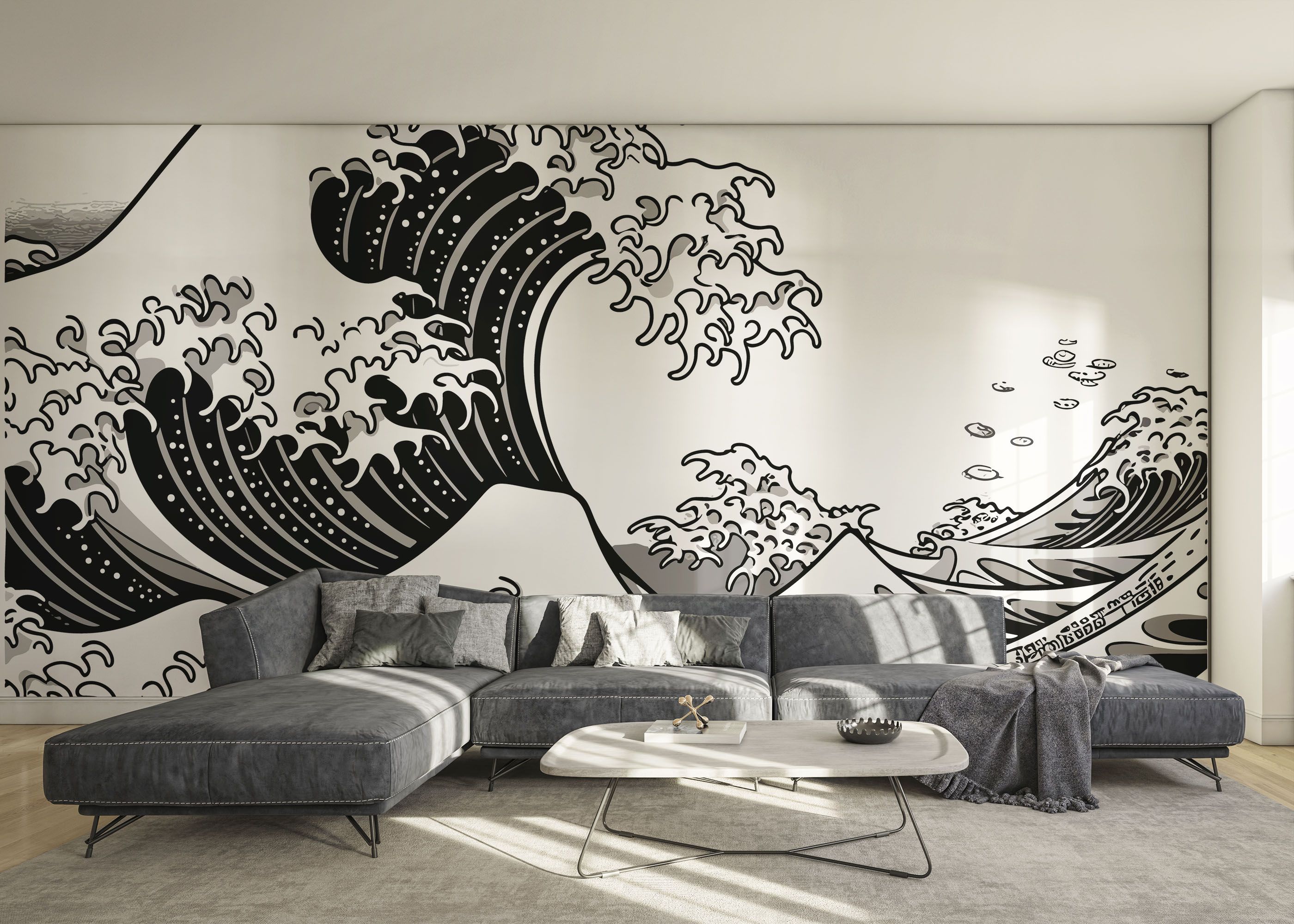 Black Line Wave mockup 0