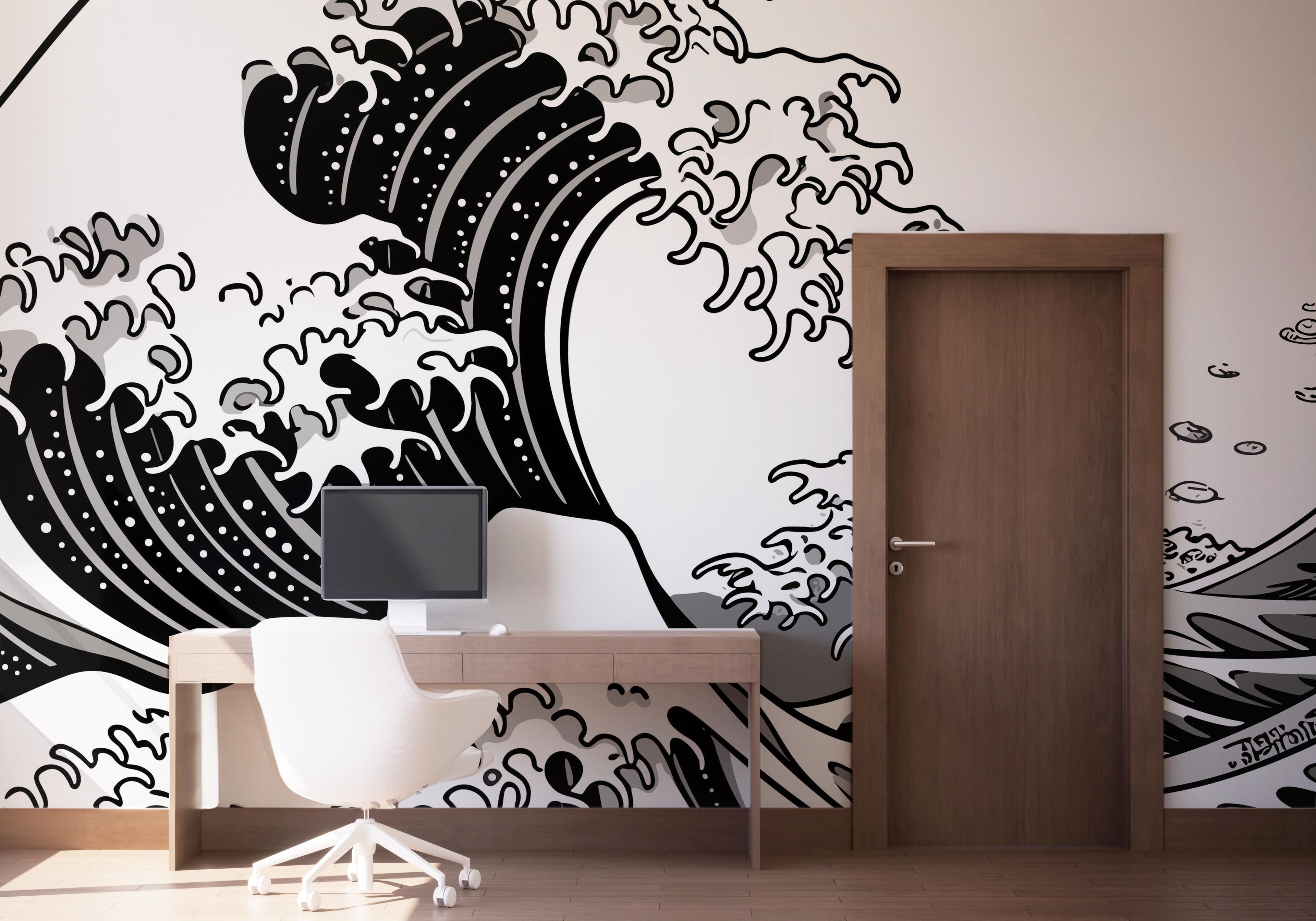 Black Line Wave mockup 1