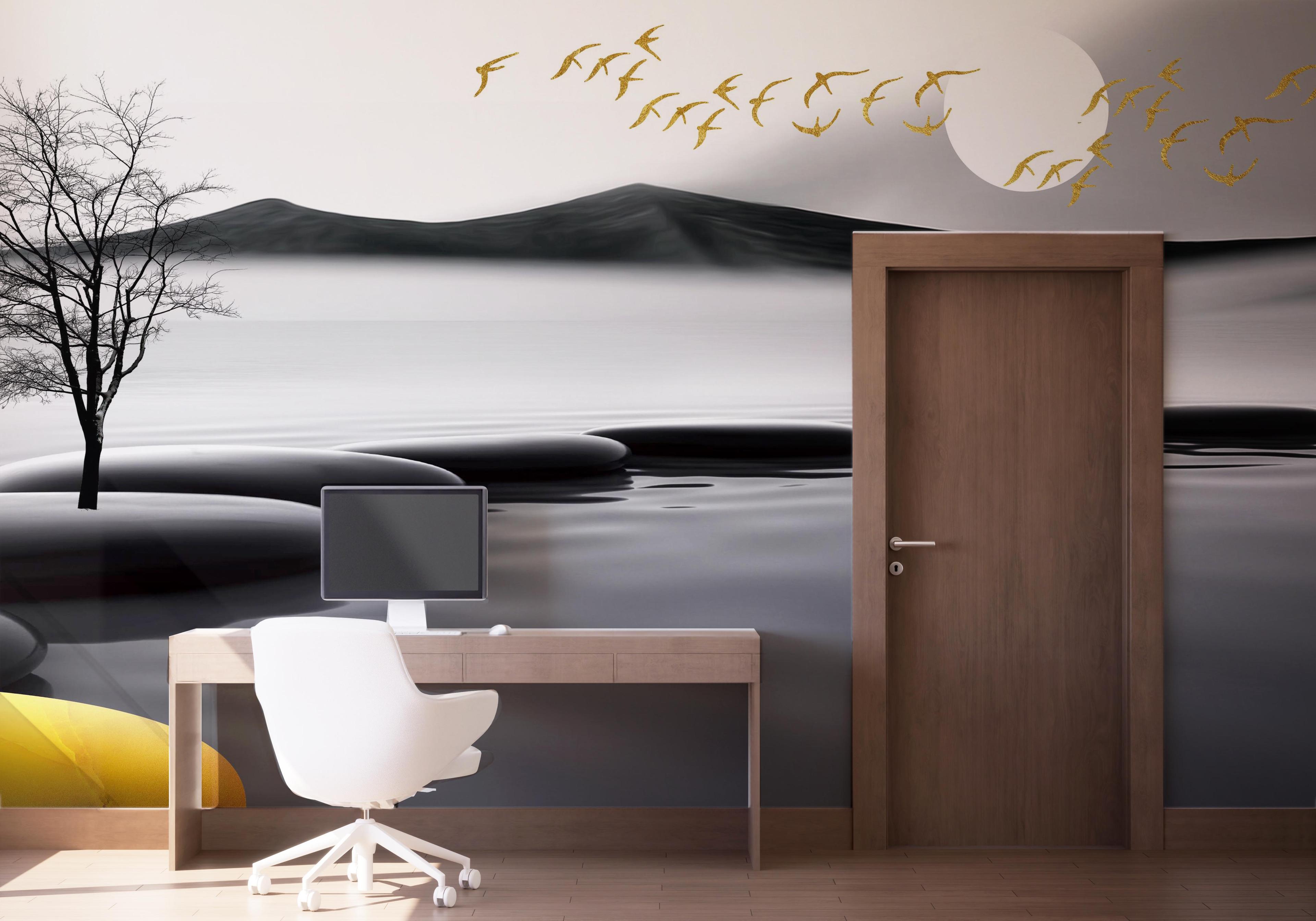 Fototapete Golden Journy mockup 1