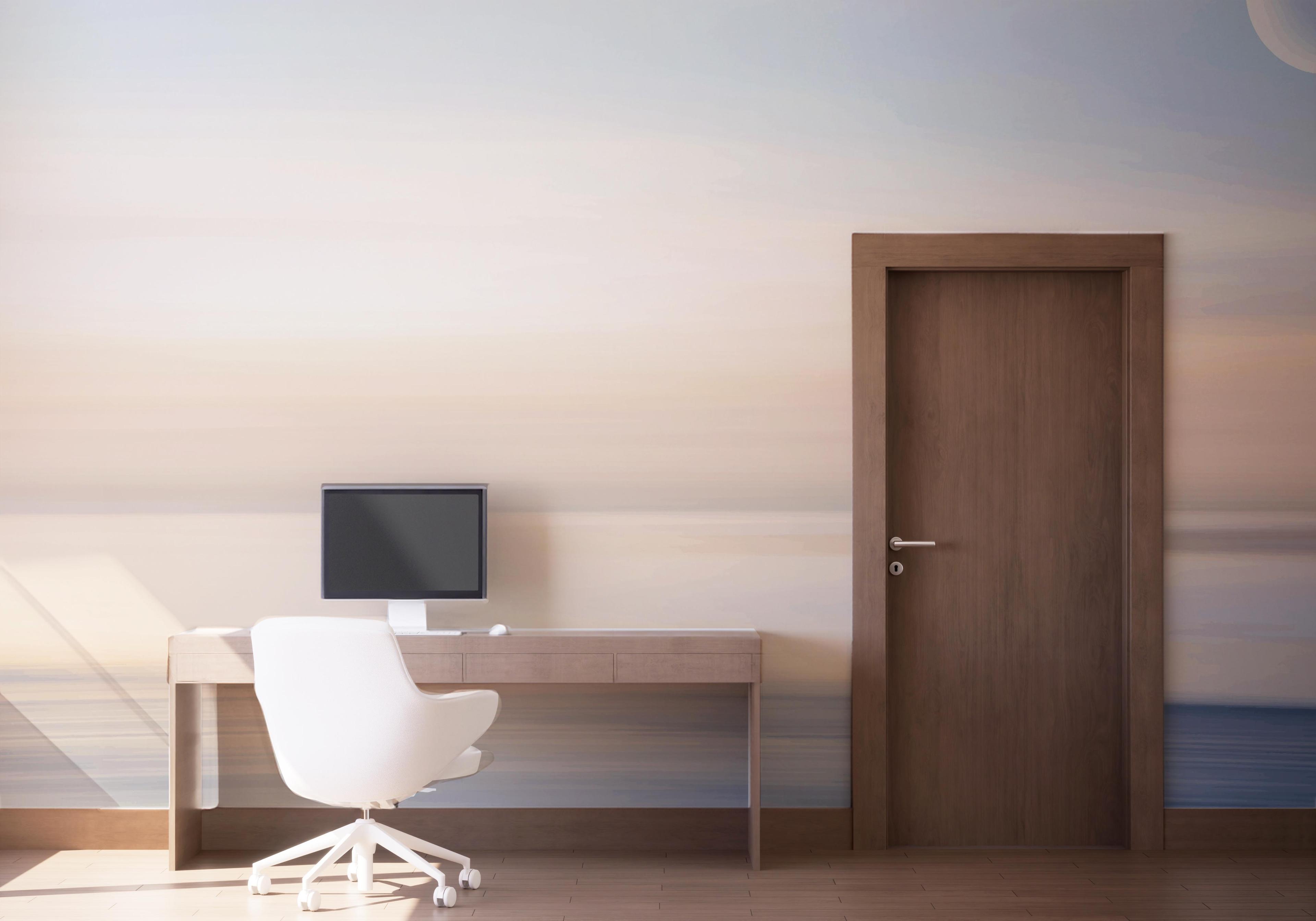 Fototapete Pastel Moon Ocean mockup 1