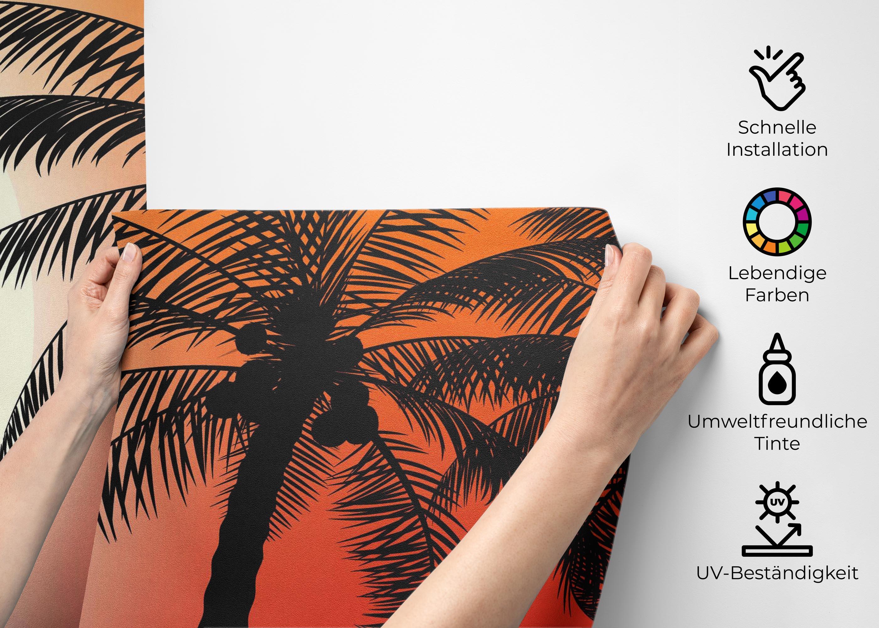 Fototapete Beach Chair Sunset mockup 2