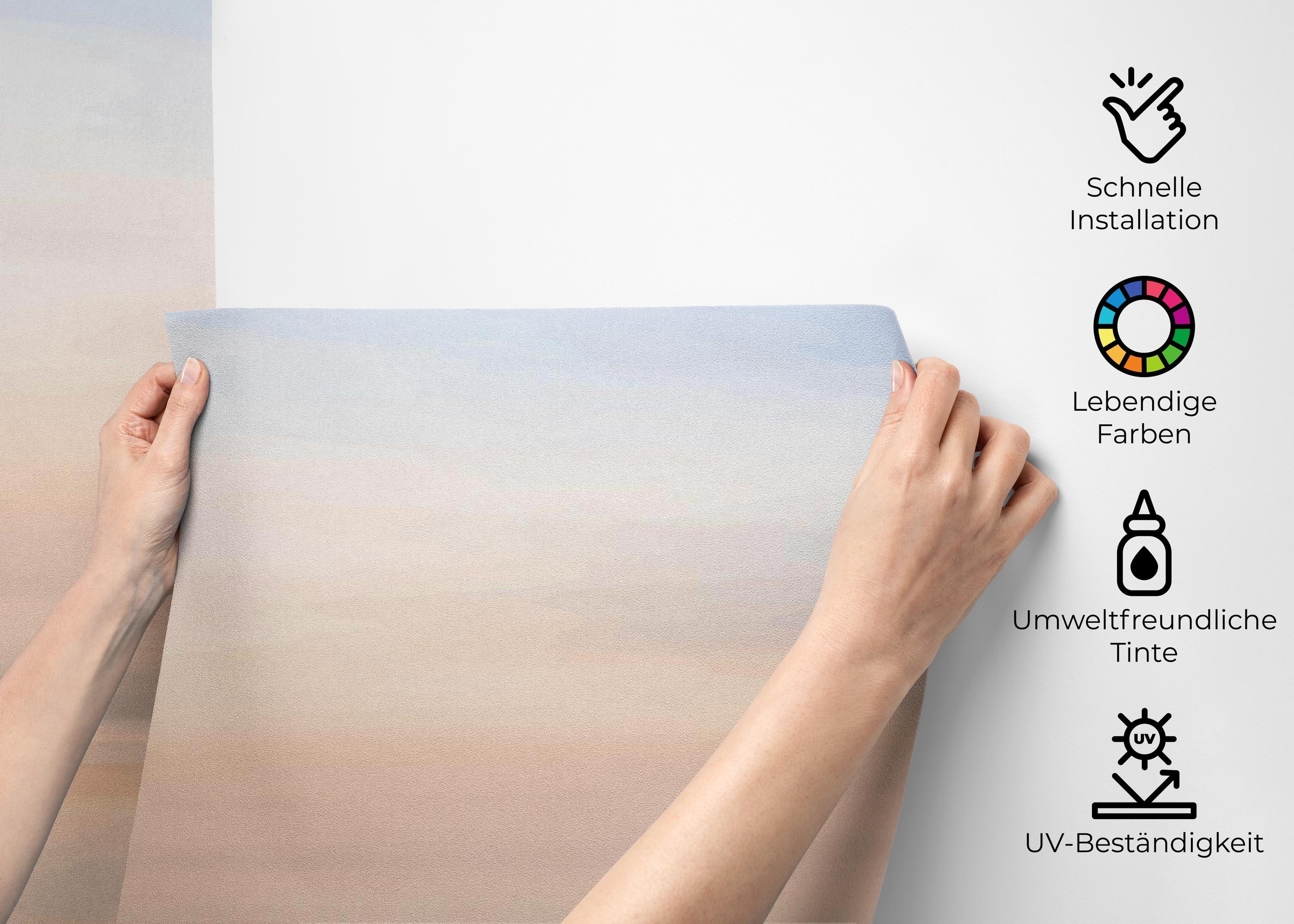 Fototapete Pastel Moon Ocean mockup 2