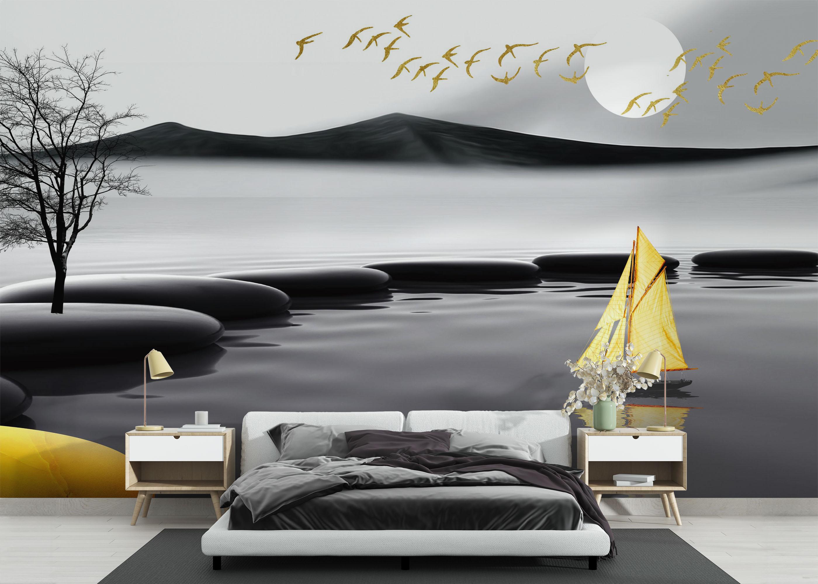 Fototapete Golden Journy mockup 3