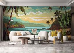 Cartoon Beach Art mockup 6