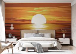 Brown Sunset Ocean mockup 7