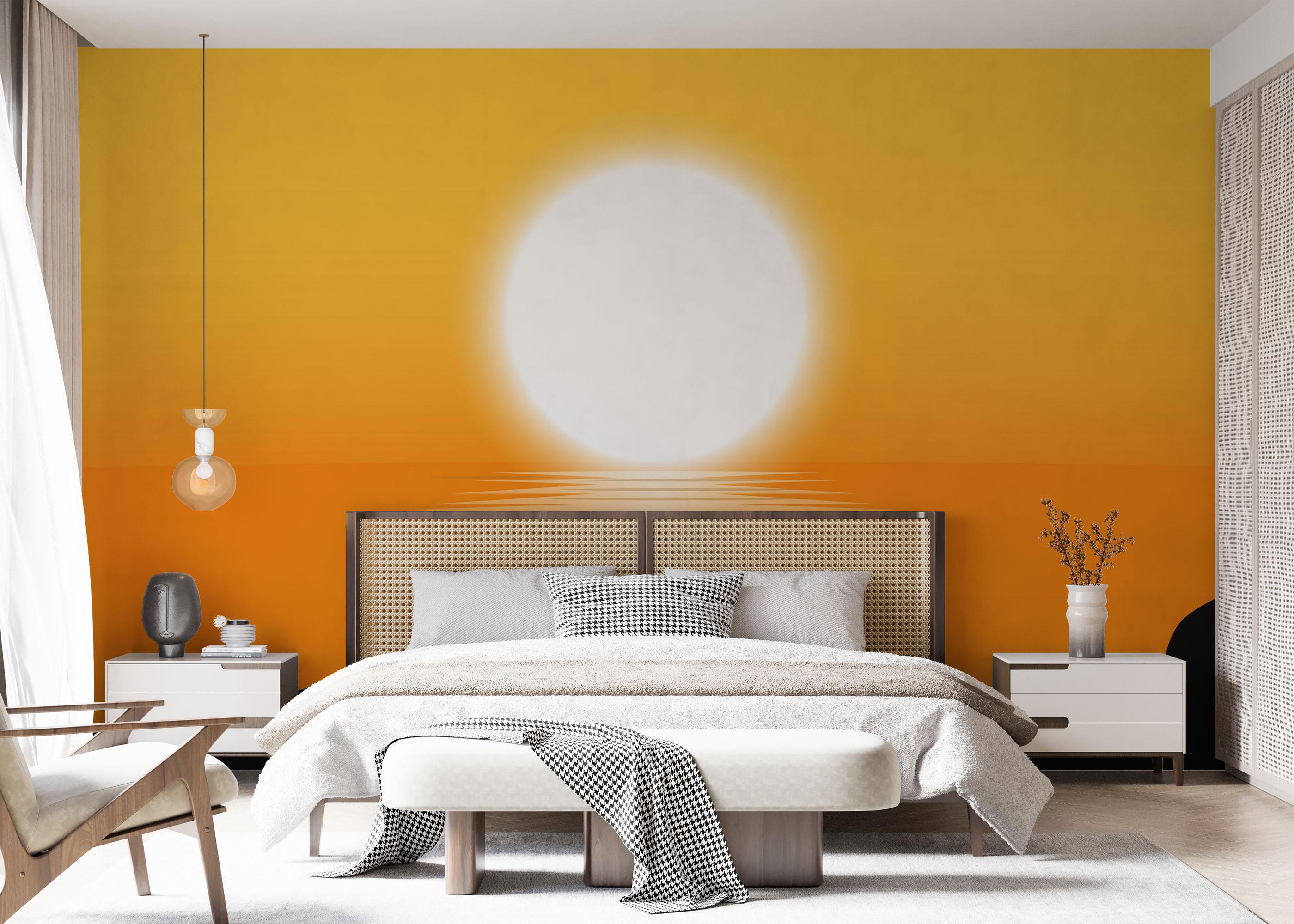 Fototapete Buddha Sunset Art mockup 7