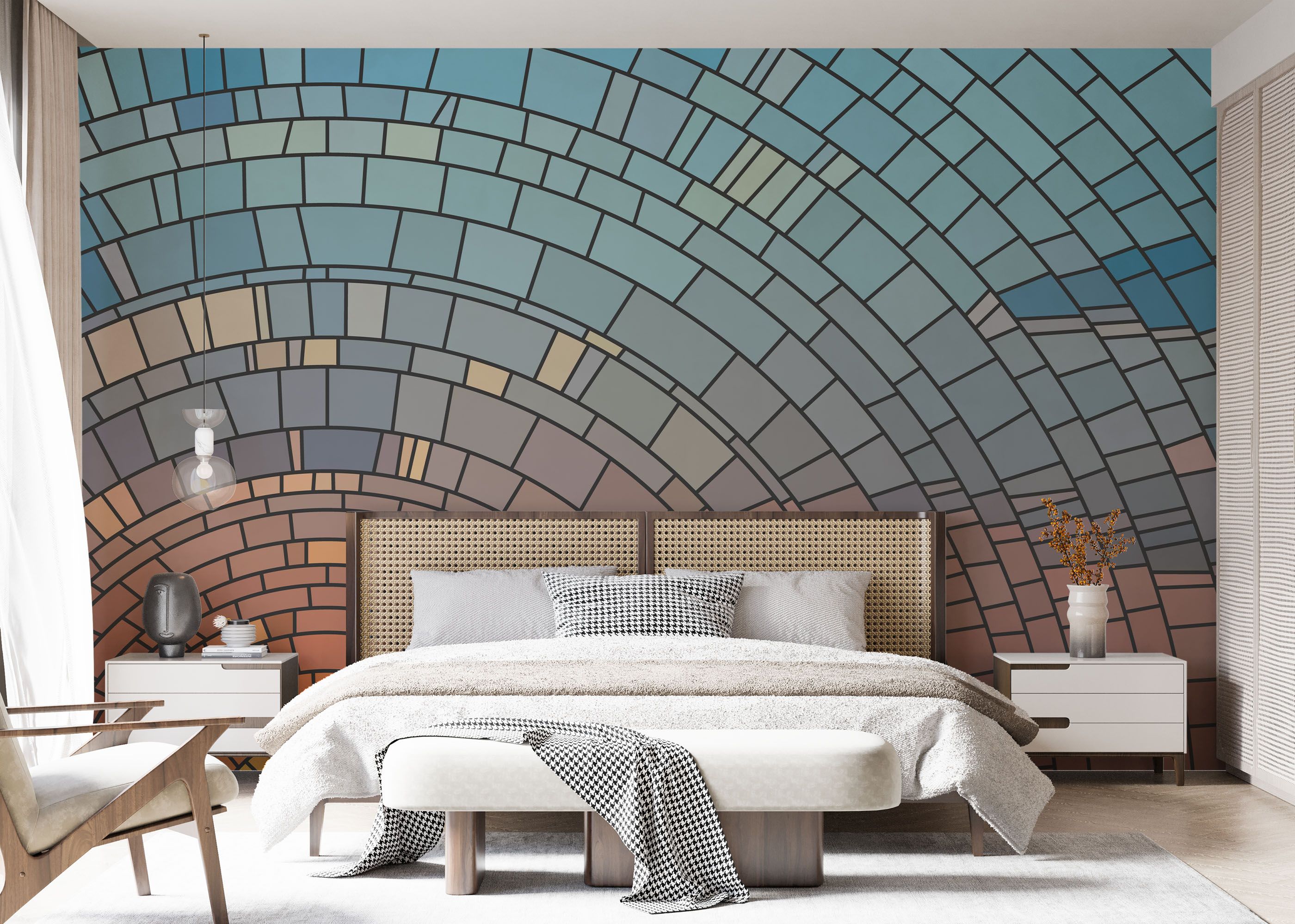 Circle Glass Sunset mockup 7