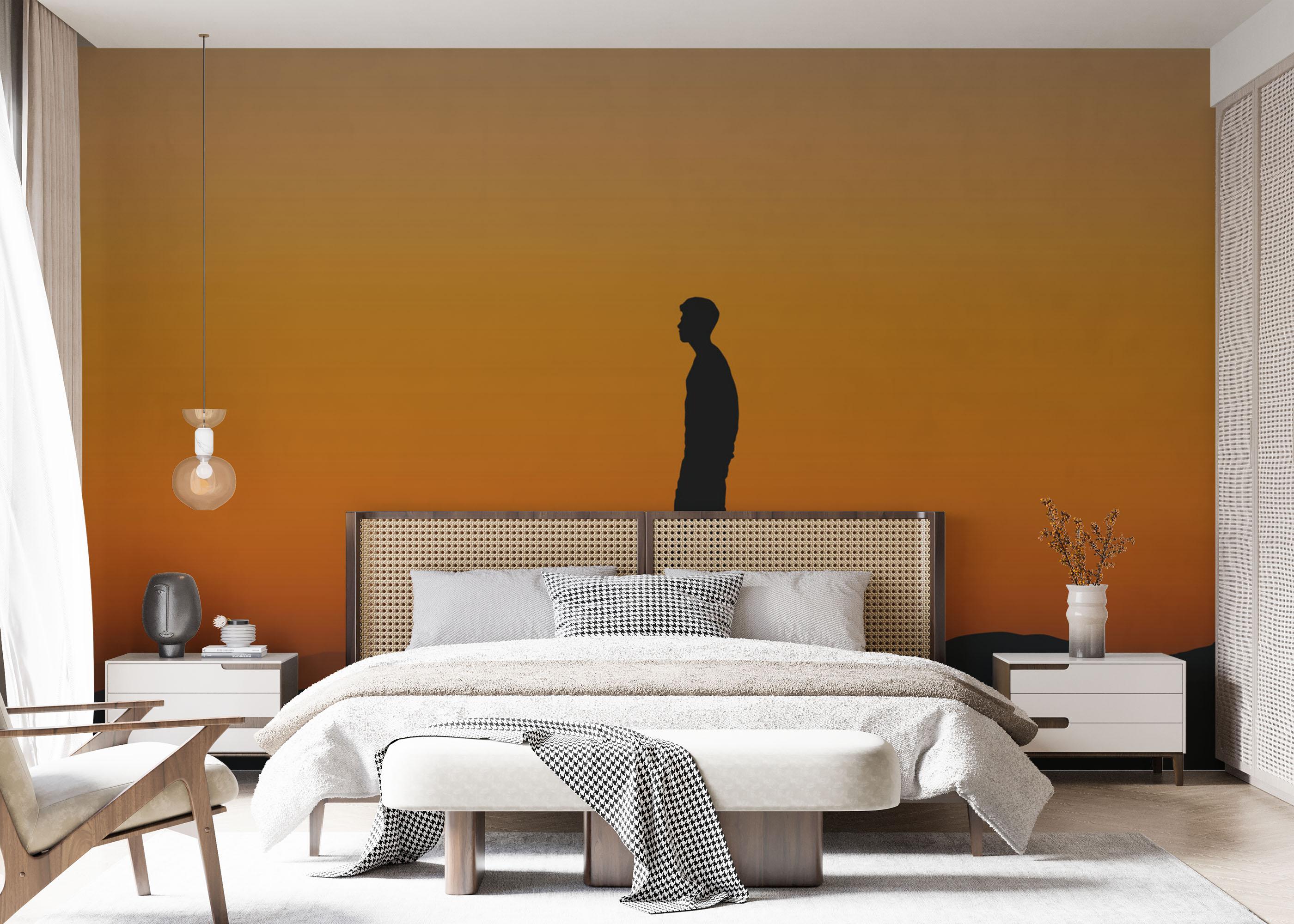 Fototapete Man Shilouette mockup 7