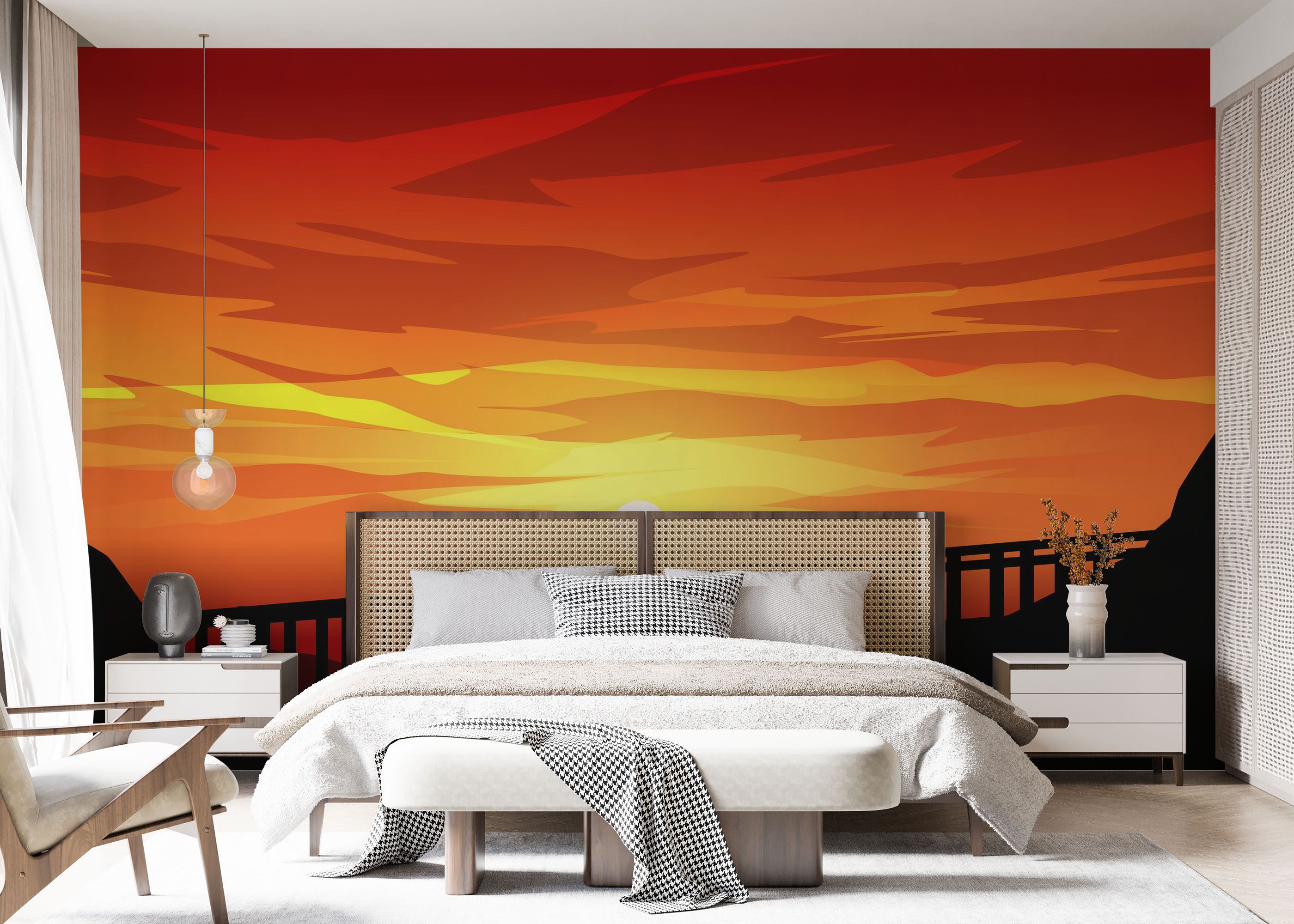 Red Sunset Bridge mockup 7