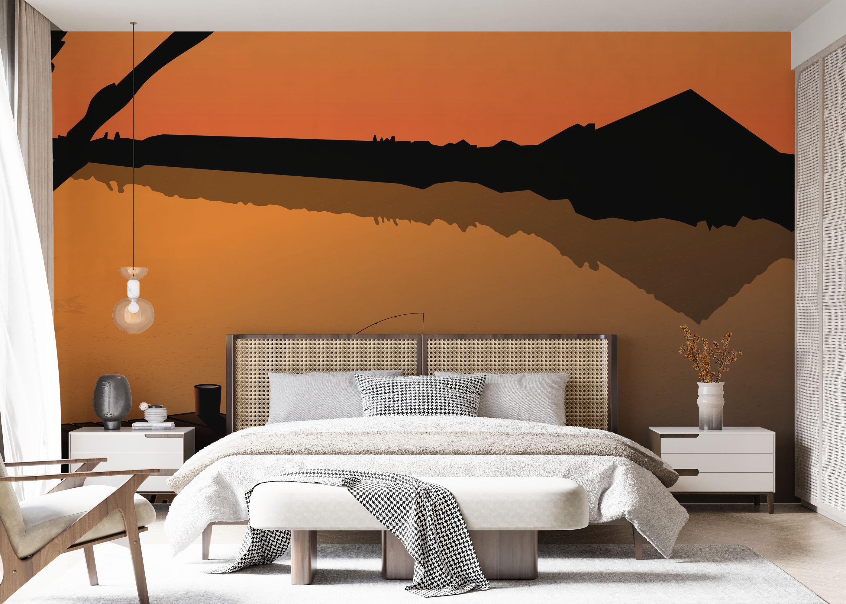 Fototapete Sunset Fisherman mockup 7