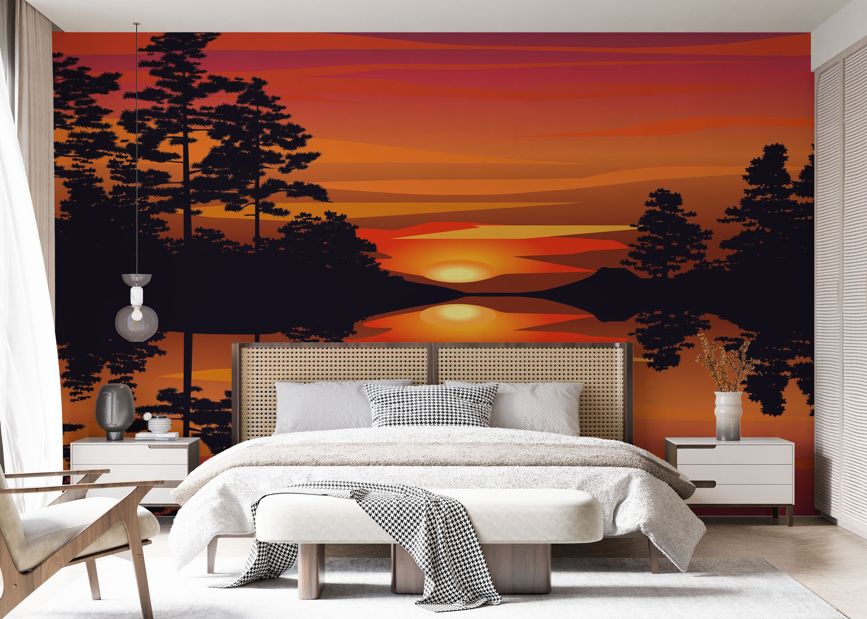 Sunset Reflection Art mockup 7