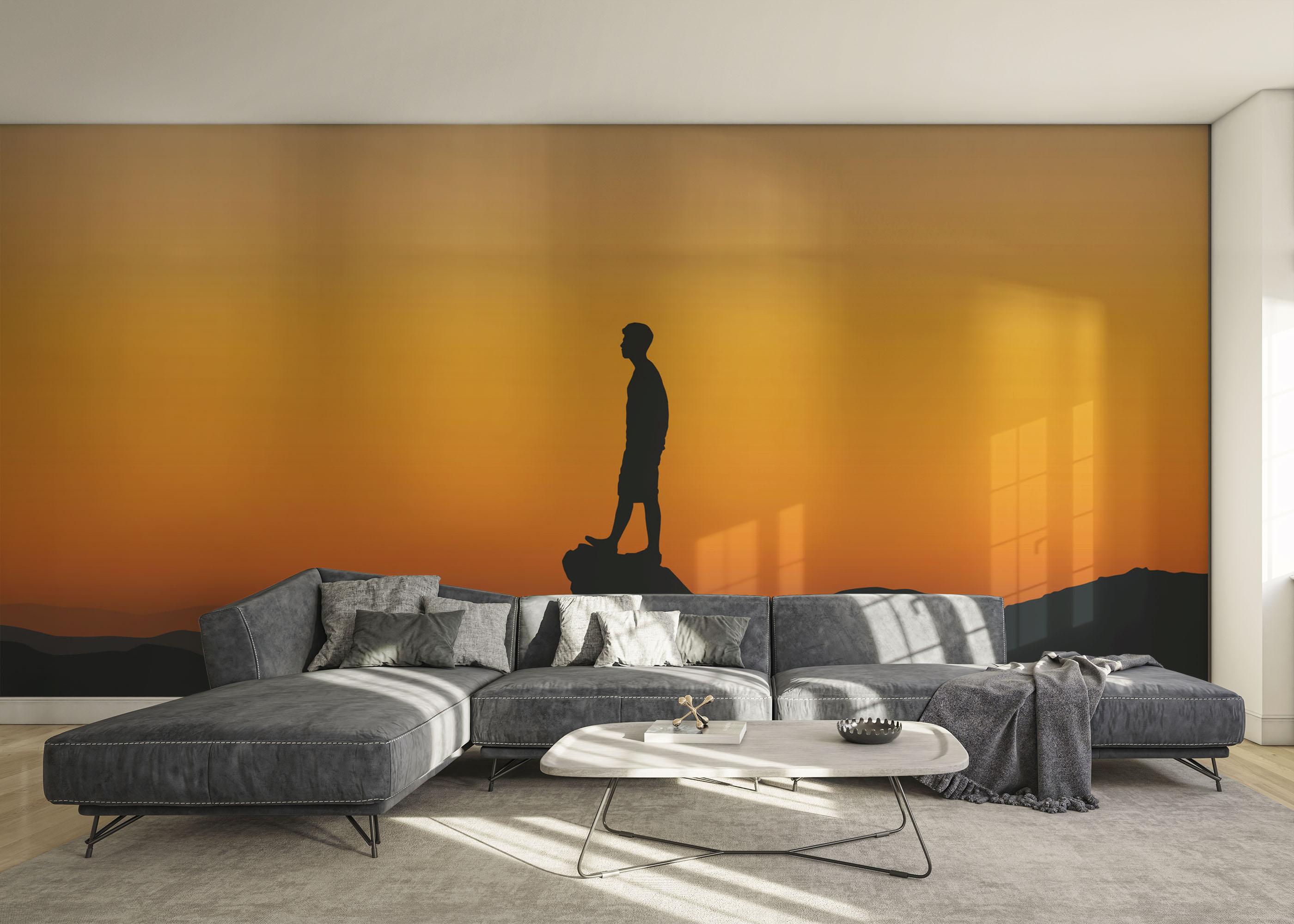 Fototapete Man Shilouette mockup 0