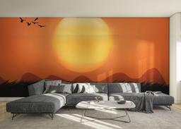 Orange Sky Birds mockup 0