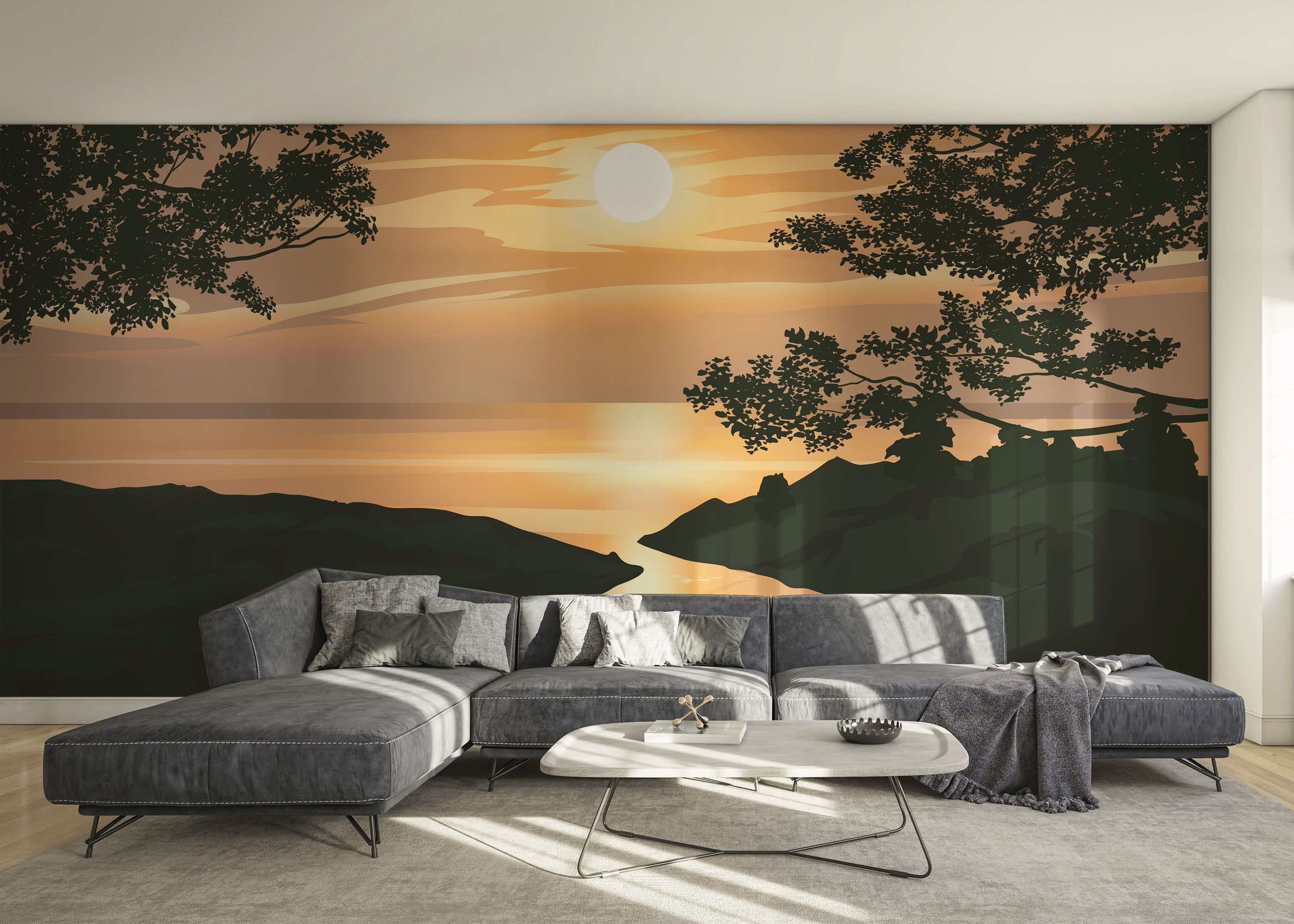 Sunset Cream River mockup 0