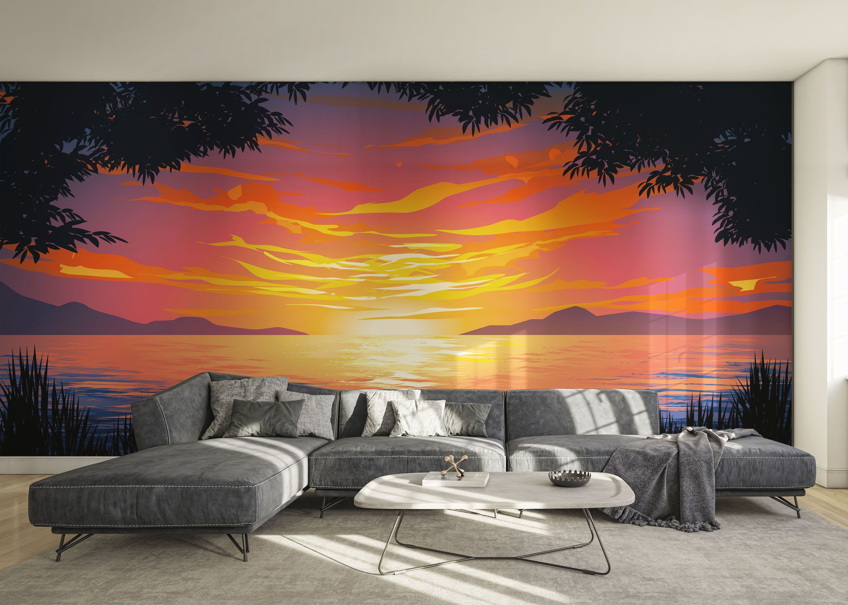 Sunset Orange Cloud mockup 0