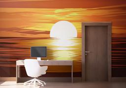 Brown Sunset Ocean mockup 1