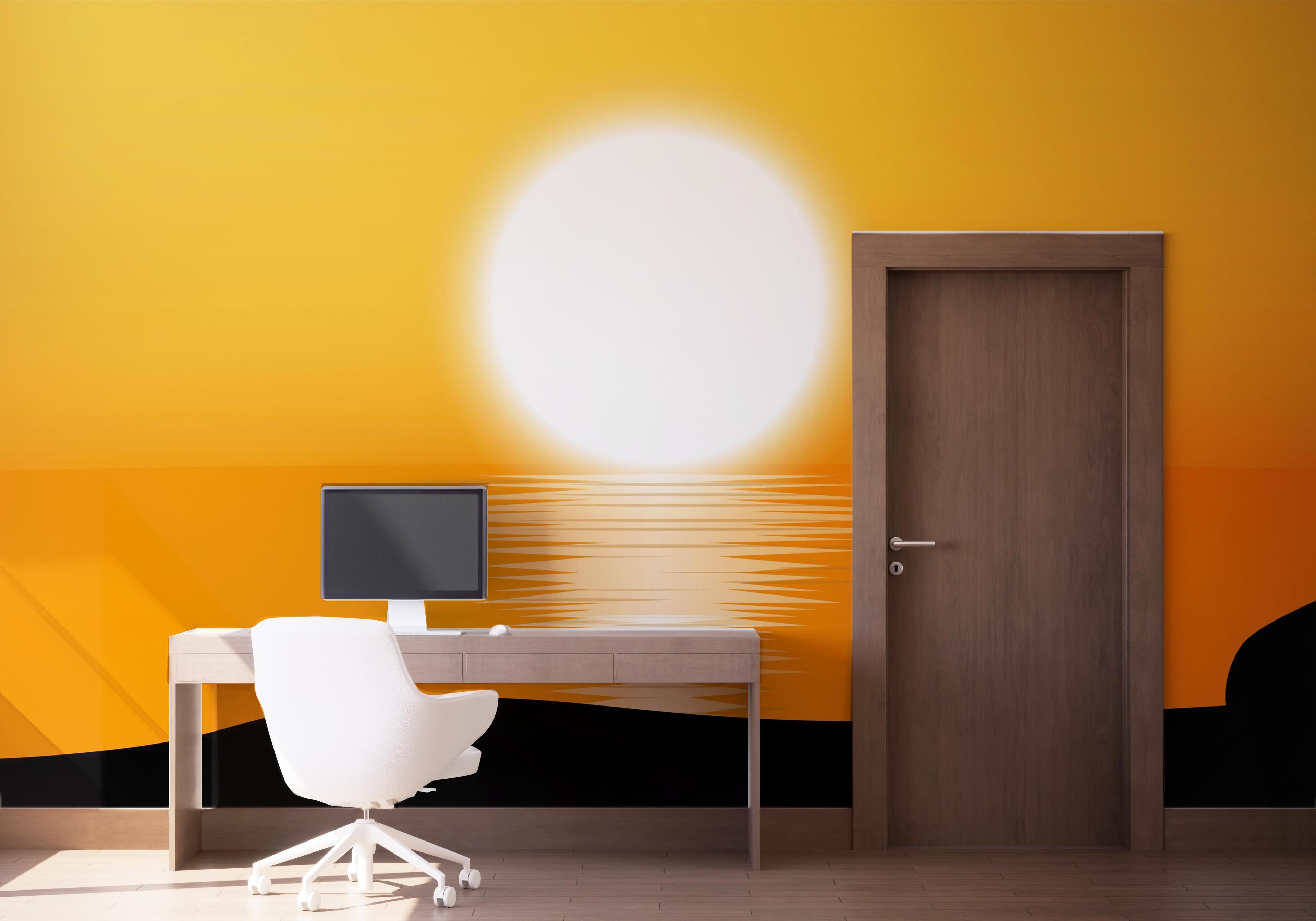 Fototapete Buddha Sunset Art mockup 1