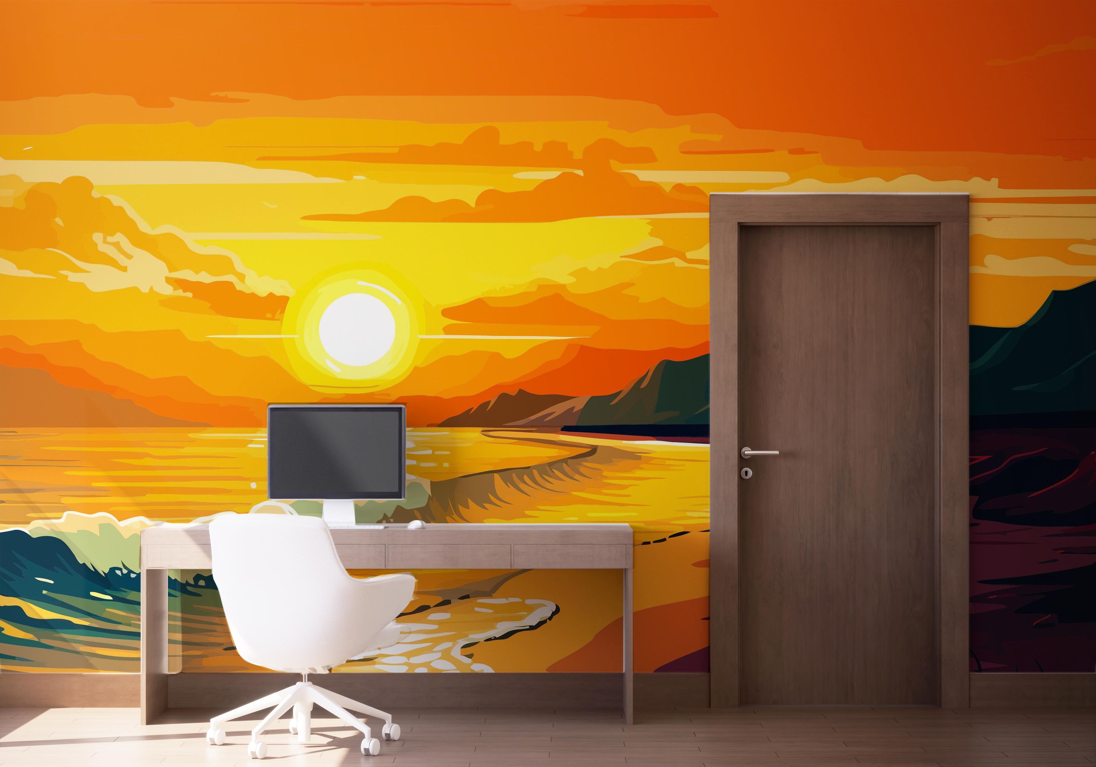 Sunset Art Beach mockup 1