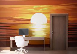 Sunset Brown Ocean mockup 1