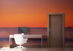 Sunset Green Boat mockup 1