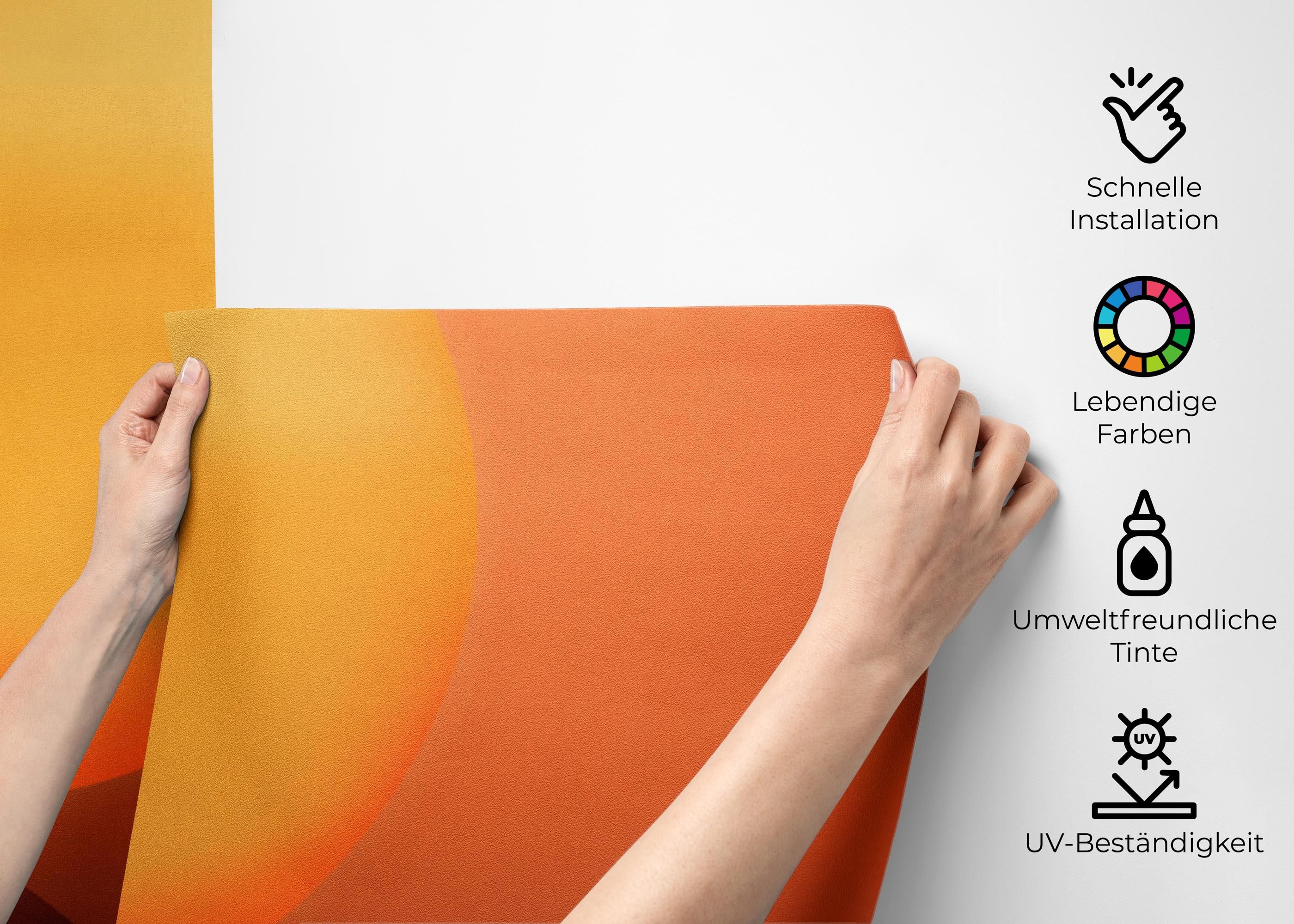 Orange Sky Birds mockup 2