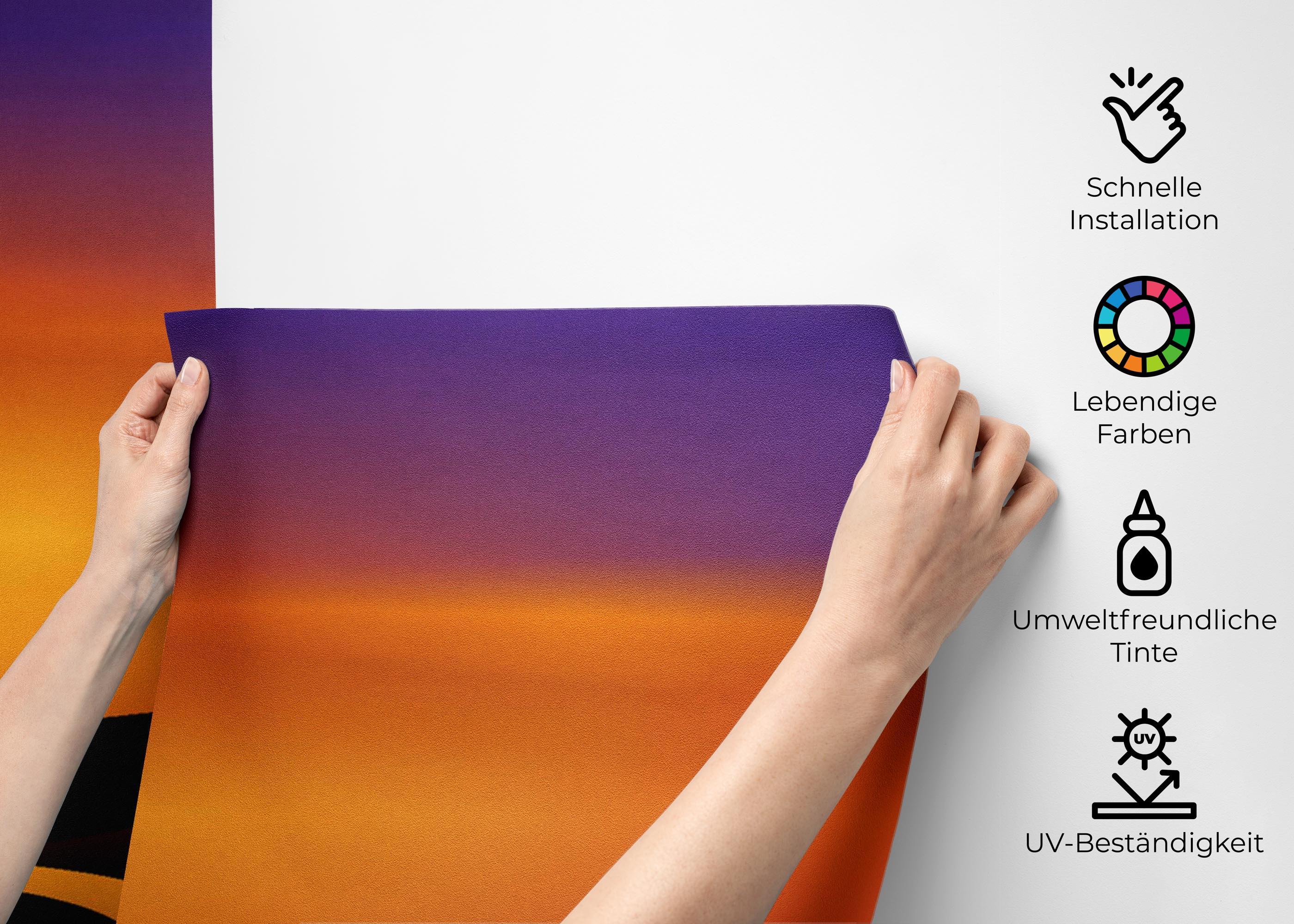 Fototapete Purple River Sunset mockup 2